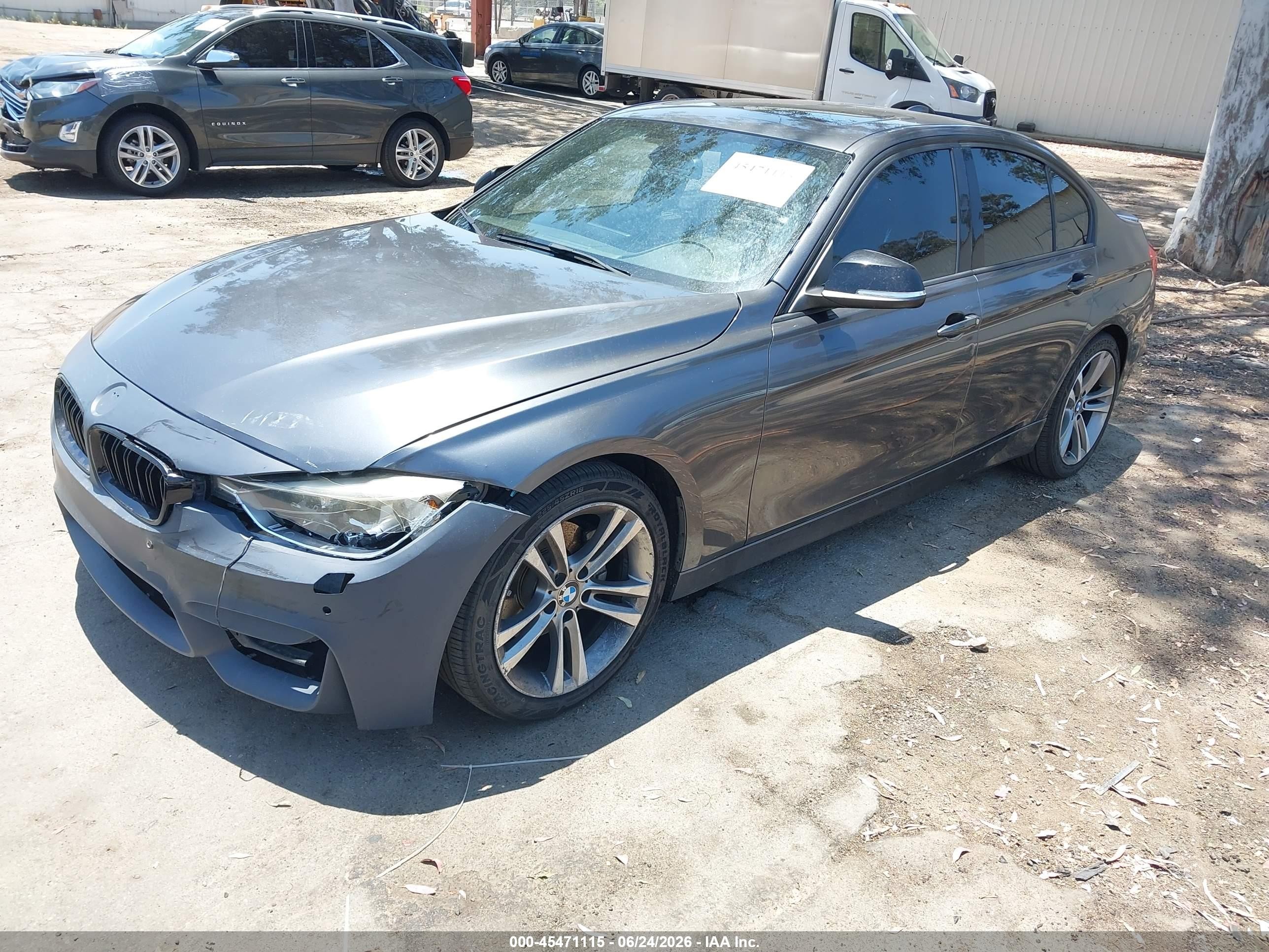 2015 Bmw 328i   Gray vin: WBA3C1C58FK122004