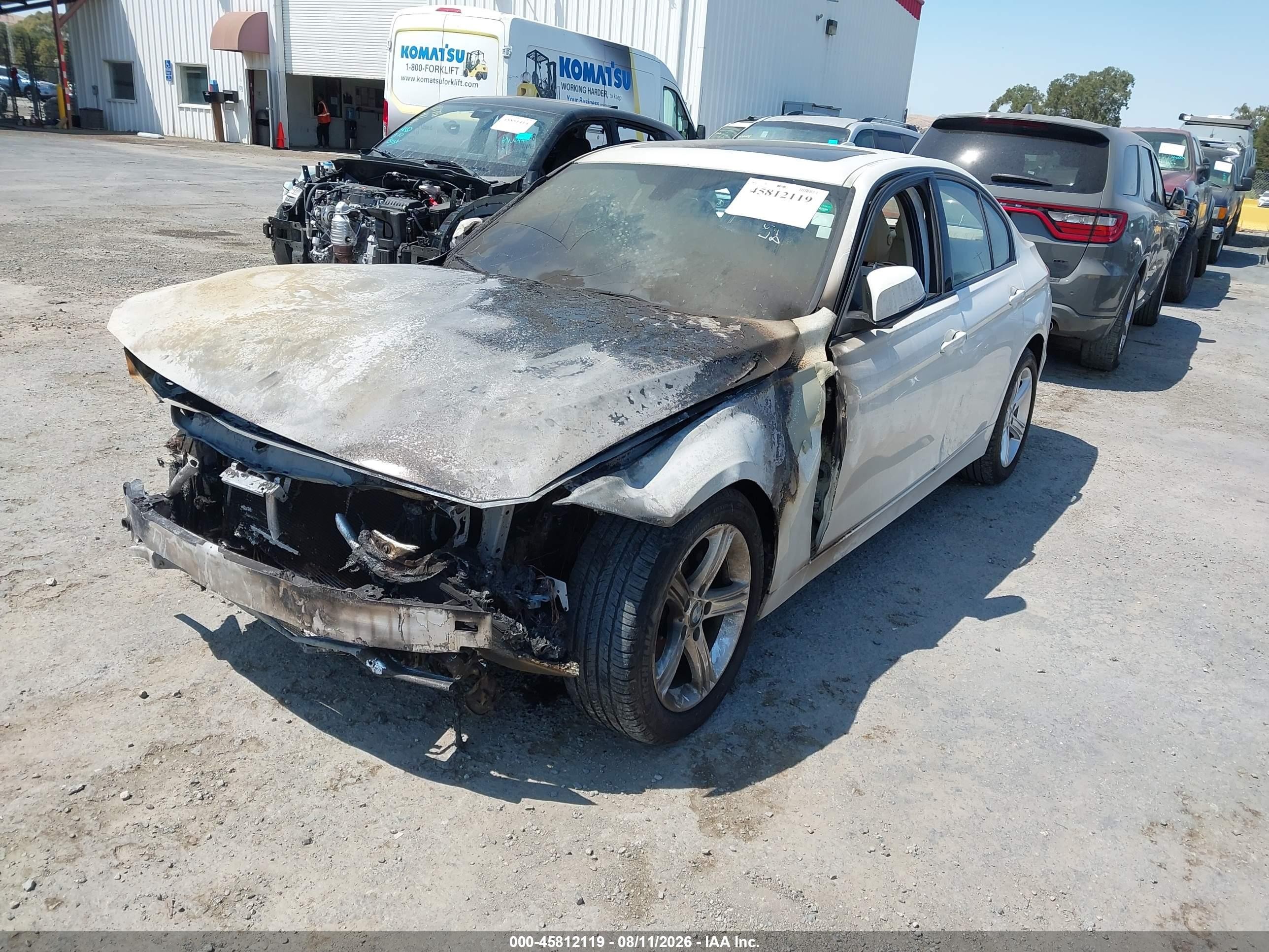 2015 Bmw 328i   Белый vin: WBA3C1C58FP851316