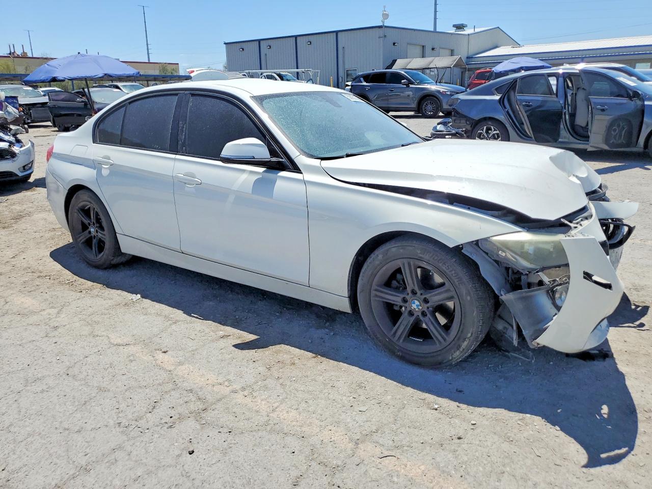 2015 Bmw 328 I Sulev White vin: WBA3C1C58FP852112