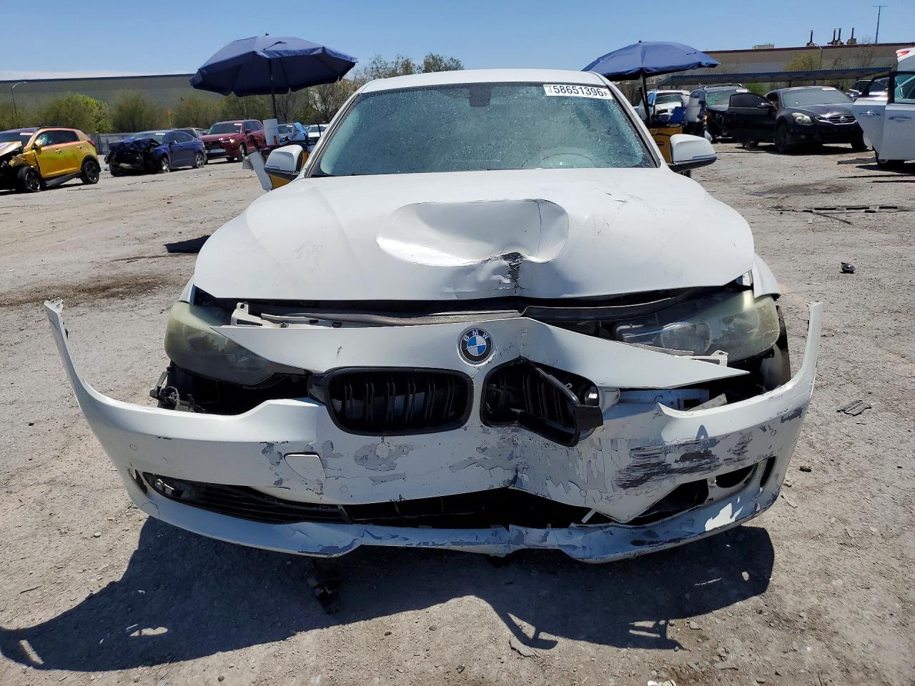 2015 Bmw 328 I Sulev White vin: WBA3C1C58FP852112