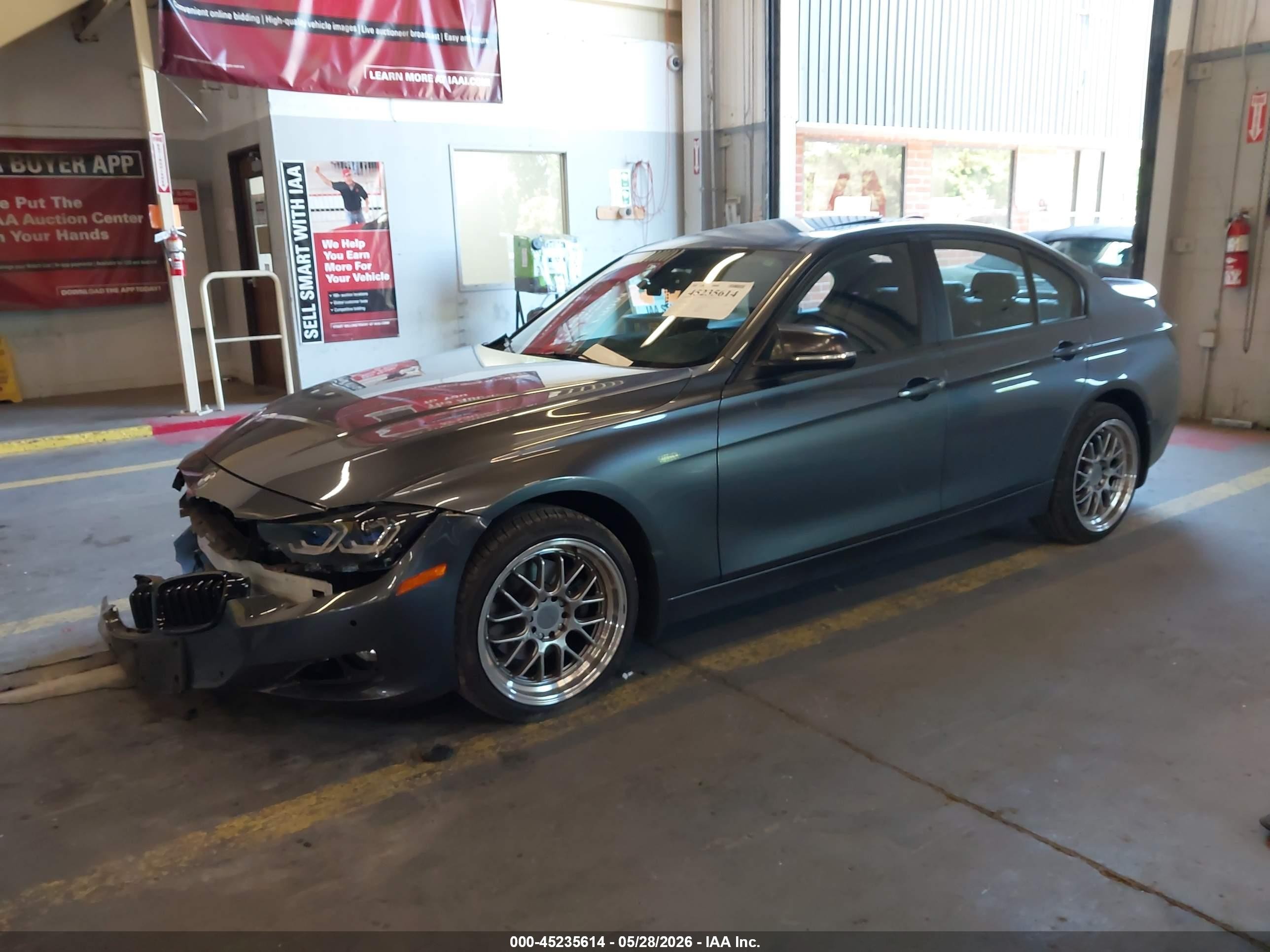 2015 Bmw 328i   Gray vin: WBA3C1C58FP852353