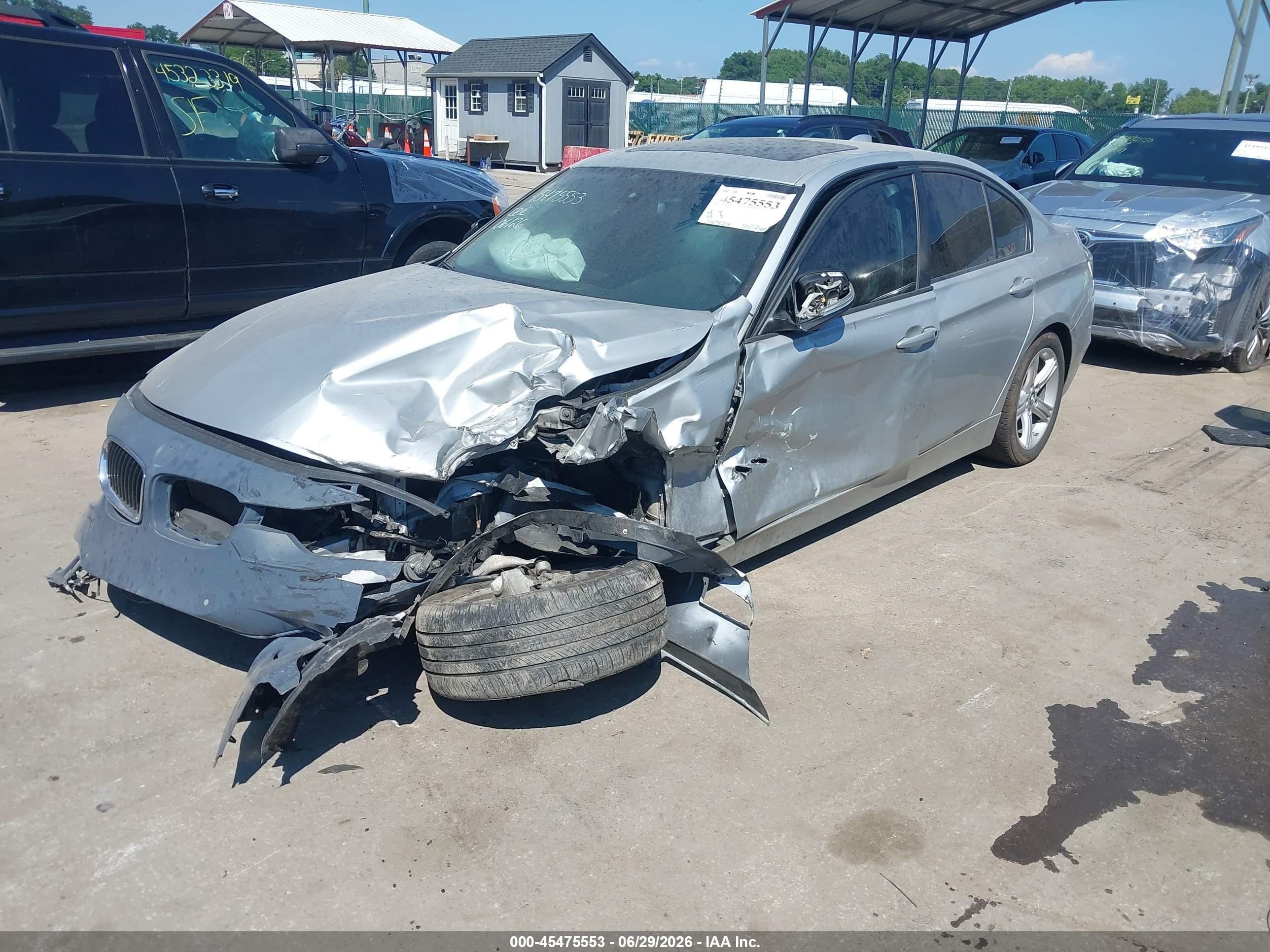 2015 Bmw 328i   Silver vin: WBA3C1C58FP853261