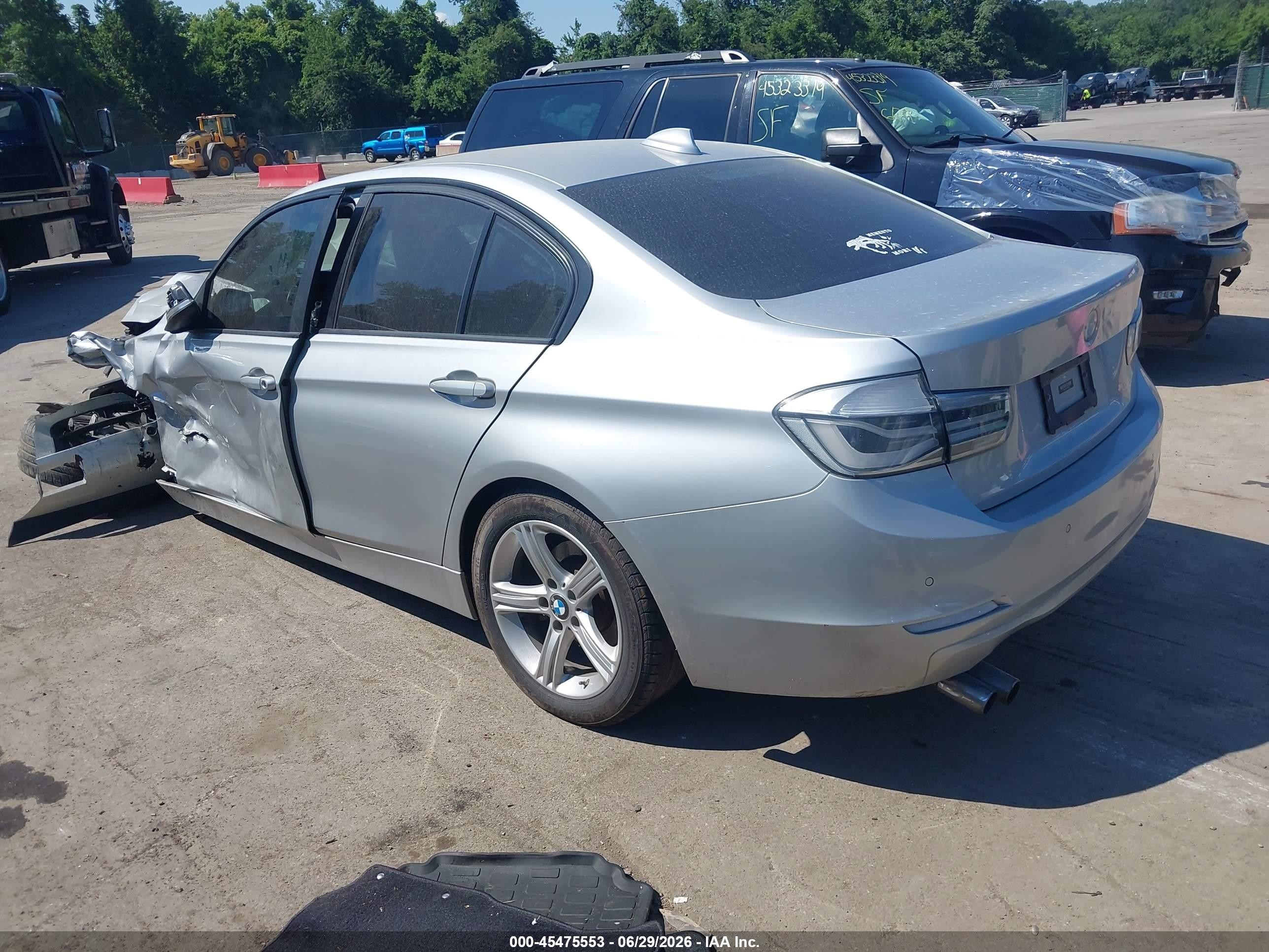 2015 Bmw 328i   Silver vin: WBA3C1C58FP853261