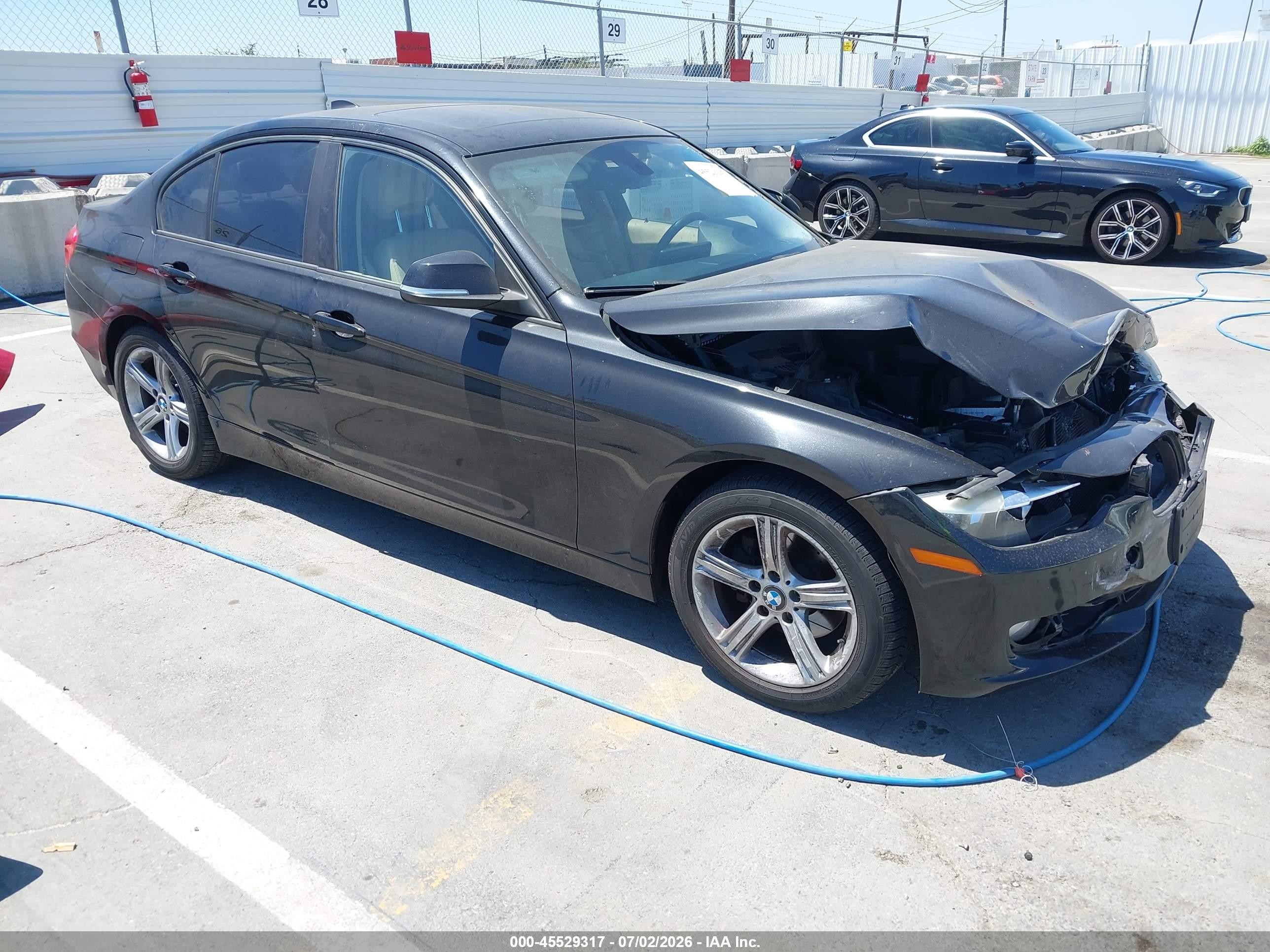 2013 Bmw 328i Black vin: WBA3C1C59DF437299