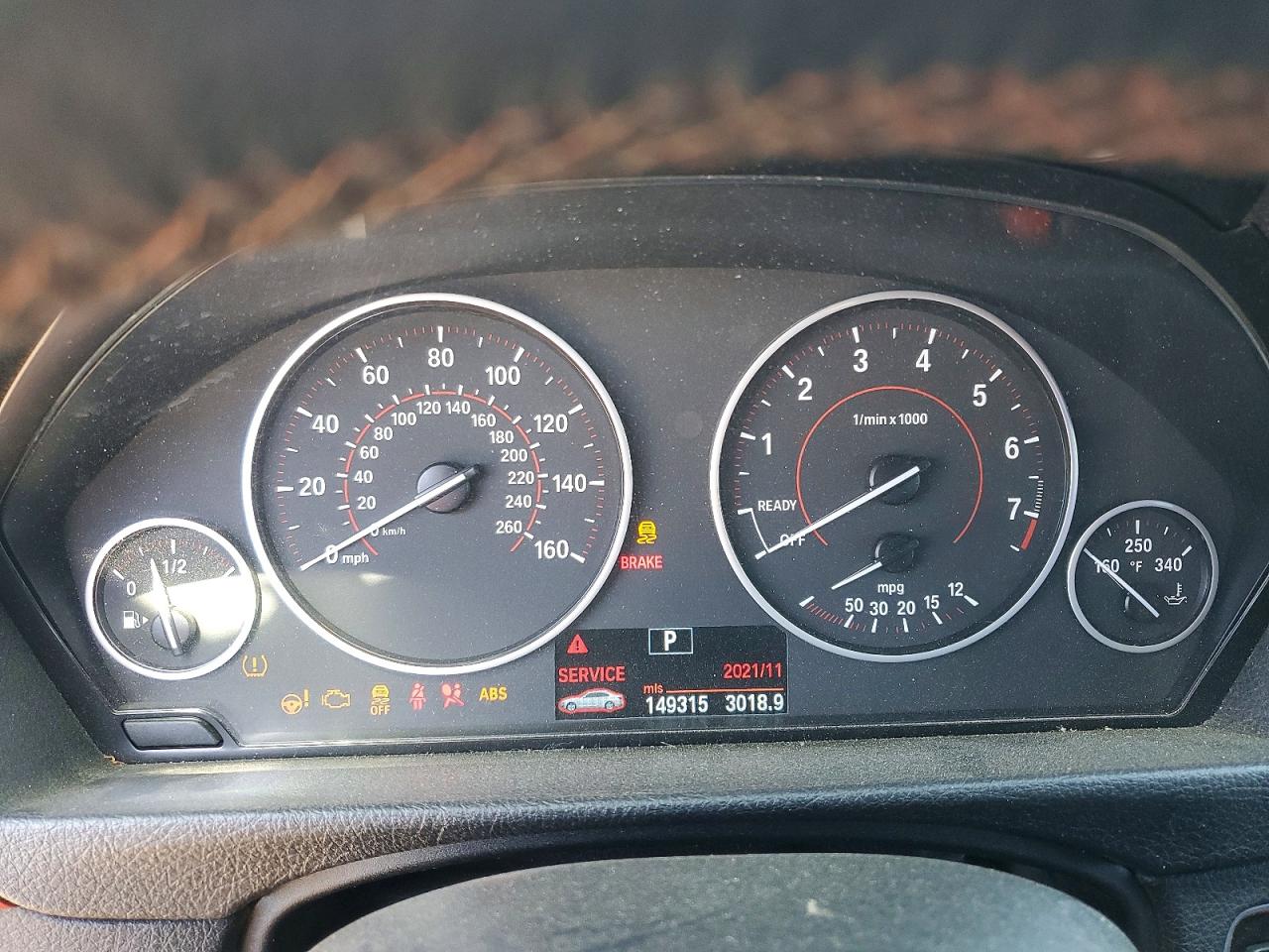 2013 Bmw 328 I Sulev Белый vin: WBA3C1C59DF437903