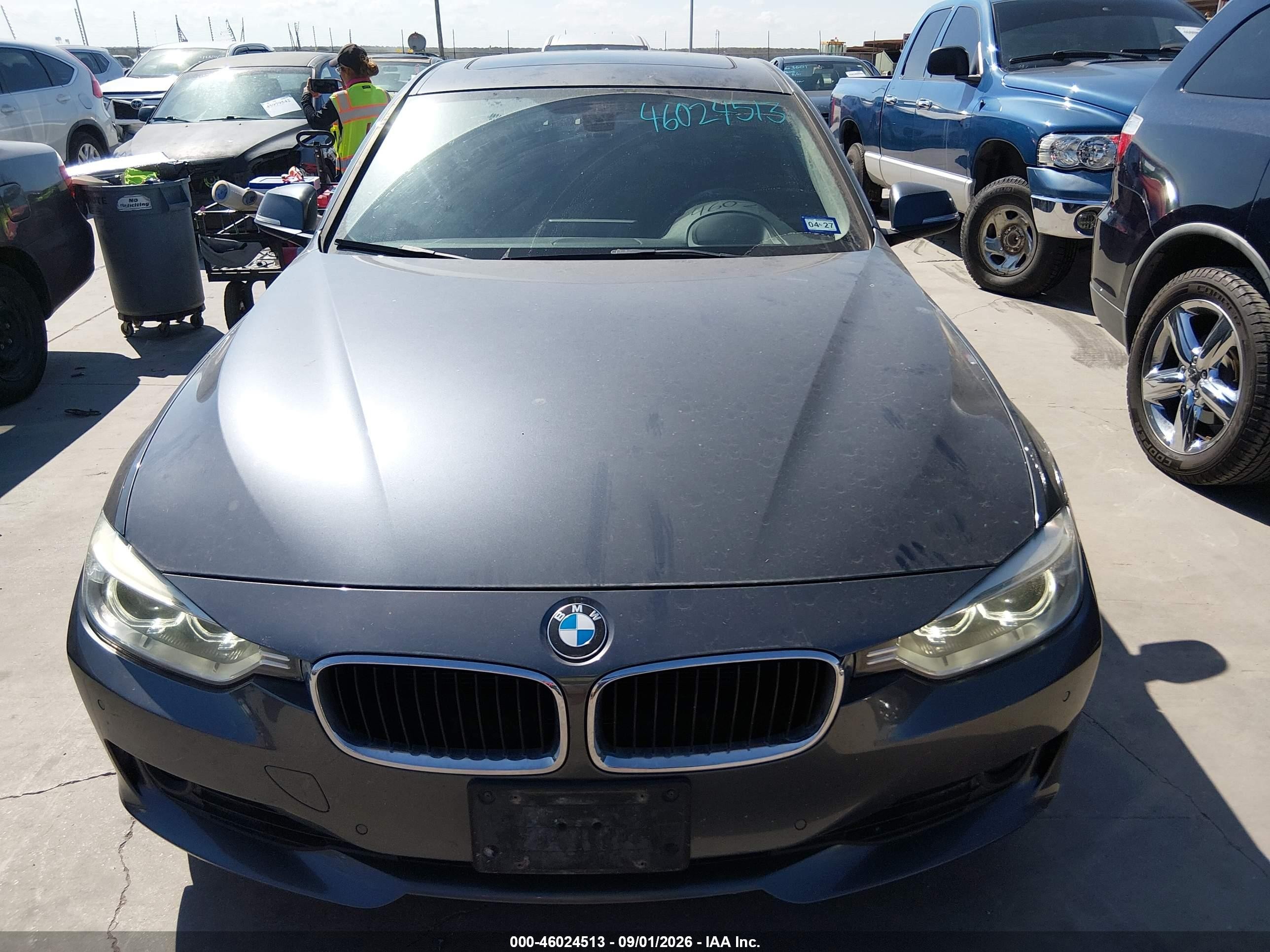 2013 Bmw 328i   Gray vin: WBA3C1C59DF438551