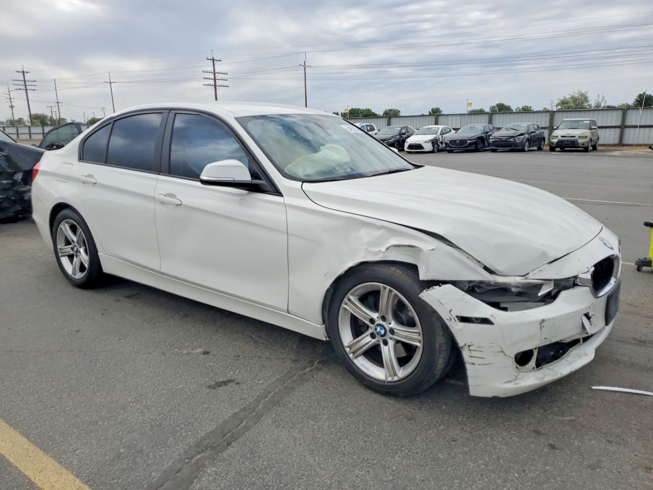 2013 Bmw 328 I Sulev White vin: WBA3C1C59DF443149