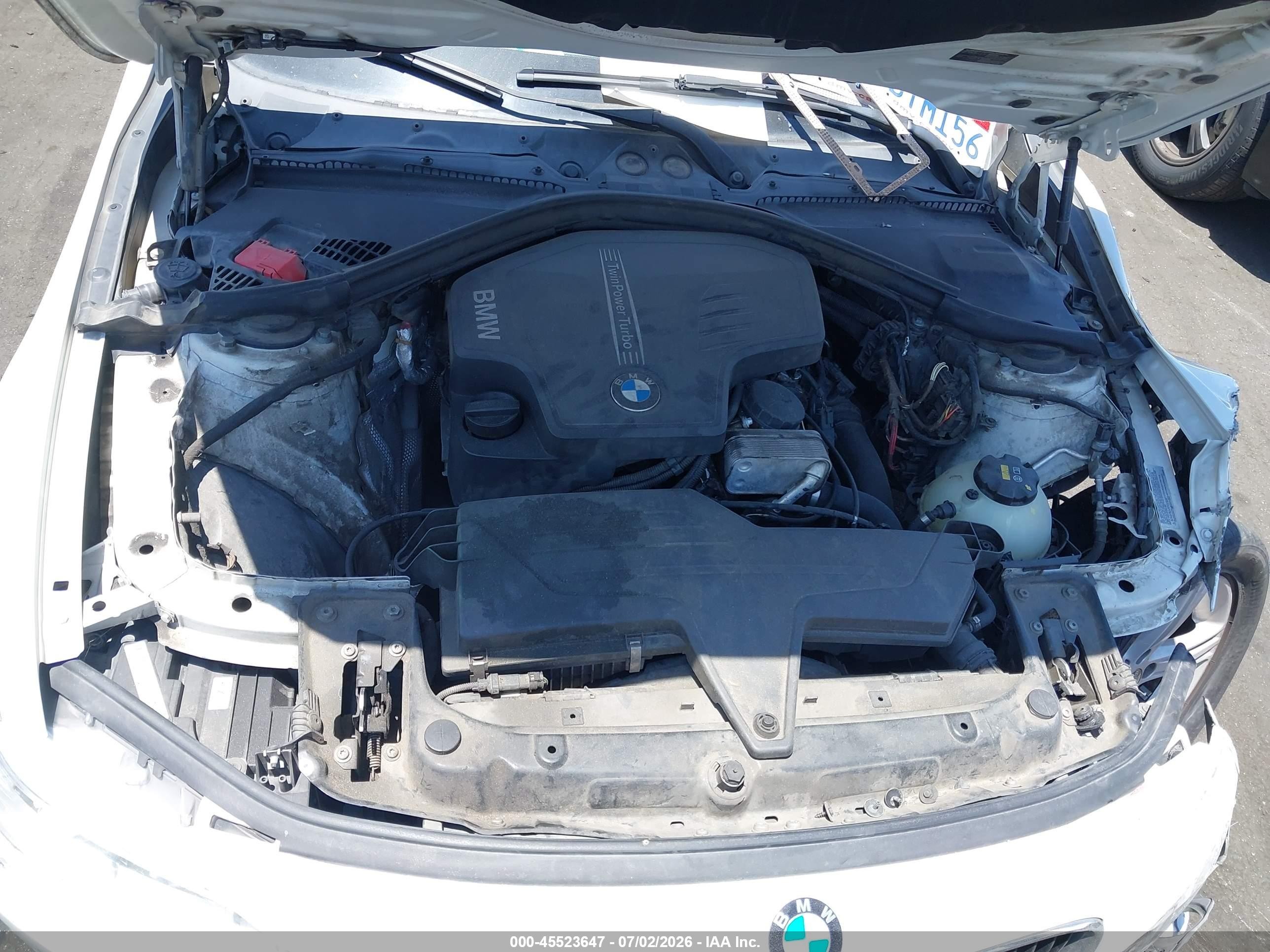 2014 Bmw 328i   White vin: WBA3C1C59EK107025