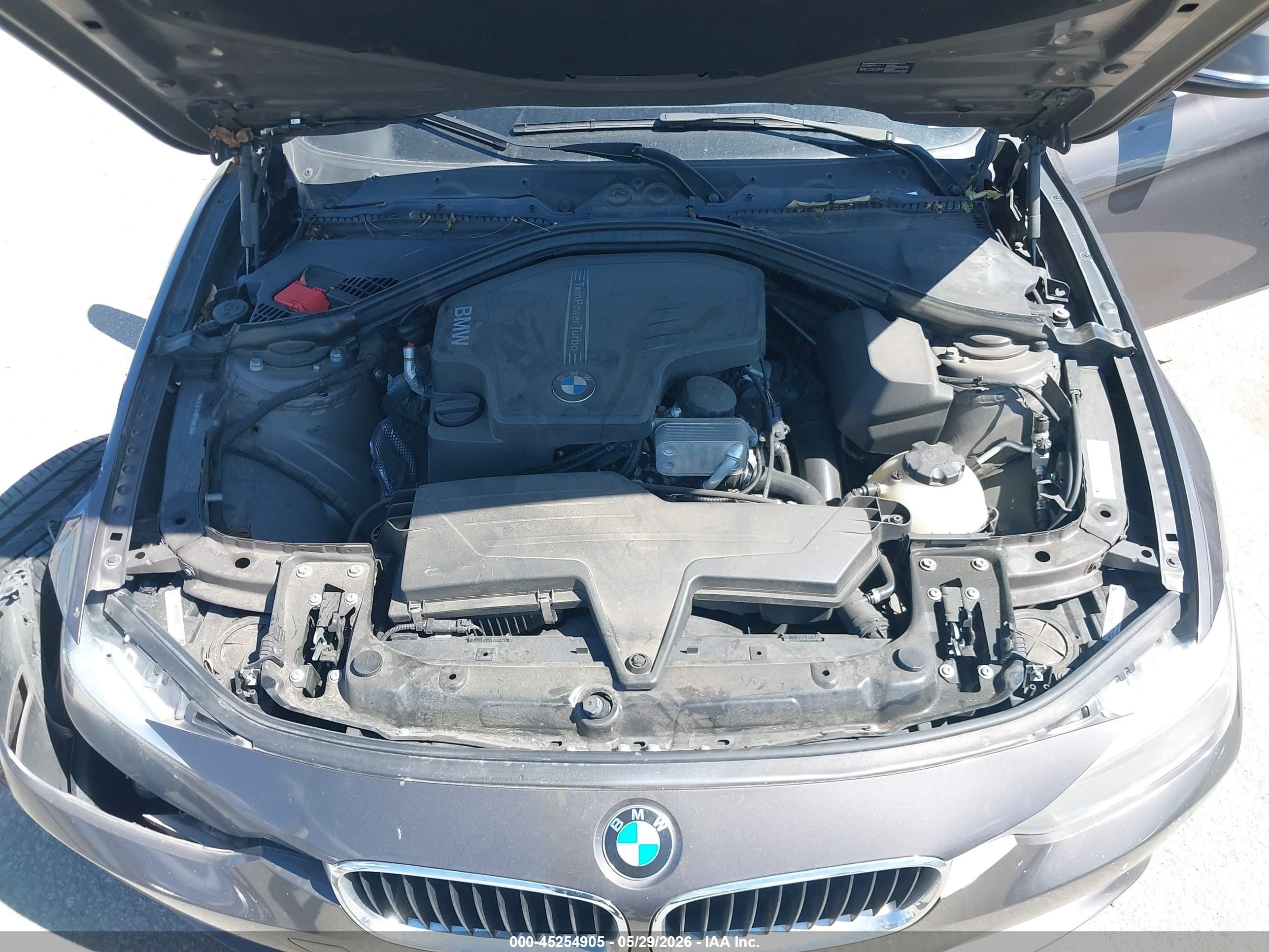 2014 Bmw 328i   Gray vin: WBA3C1C59EK109535