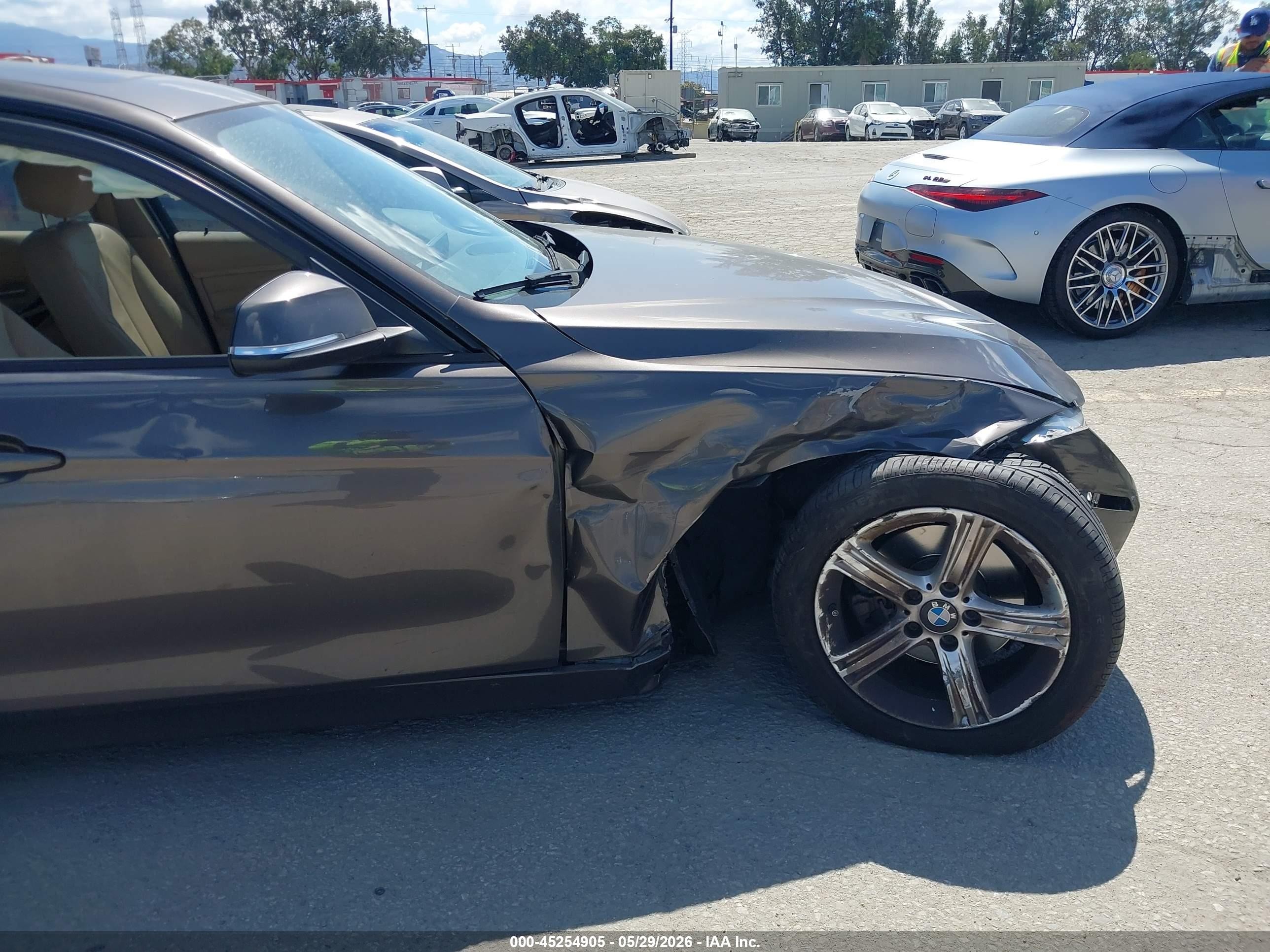 2014 Bmw 328i   Gray vin: WBA3C1C59EK109535