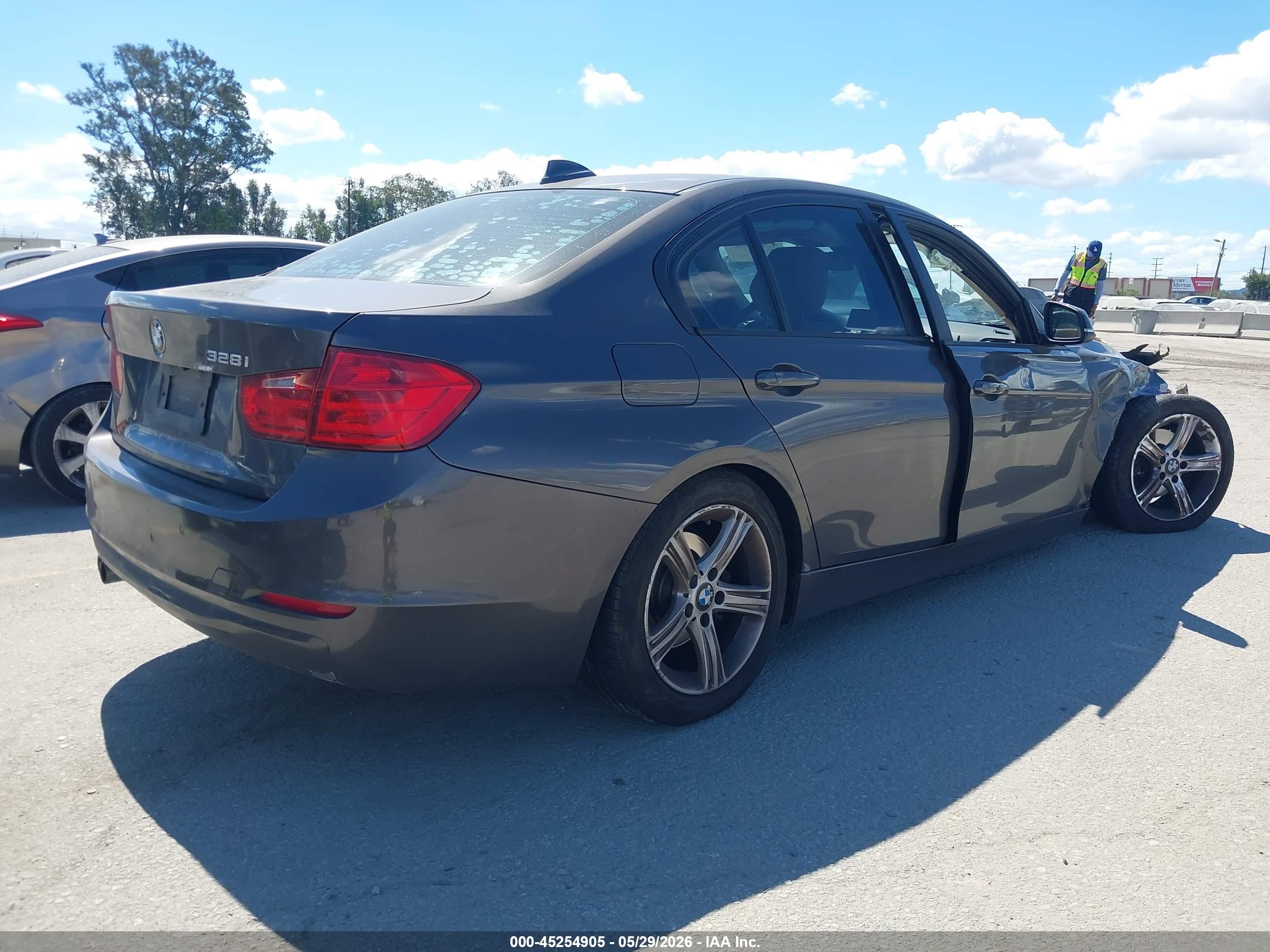 2014 Bmw 328i   Gray vin: WBA3C1C59EK109535