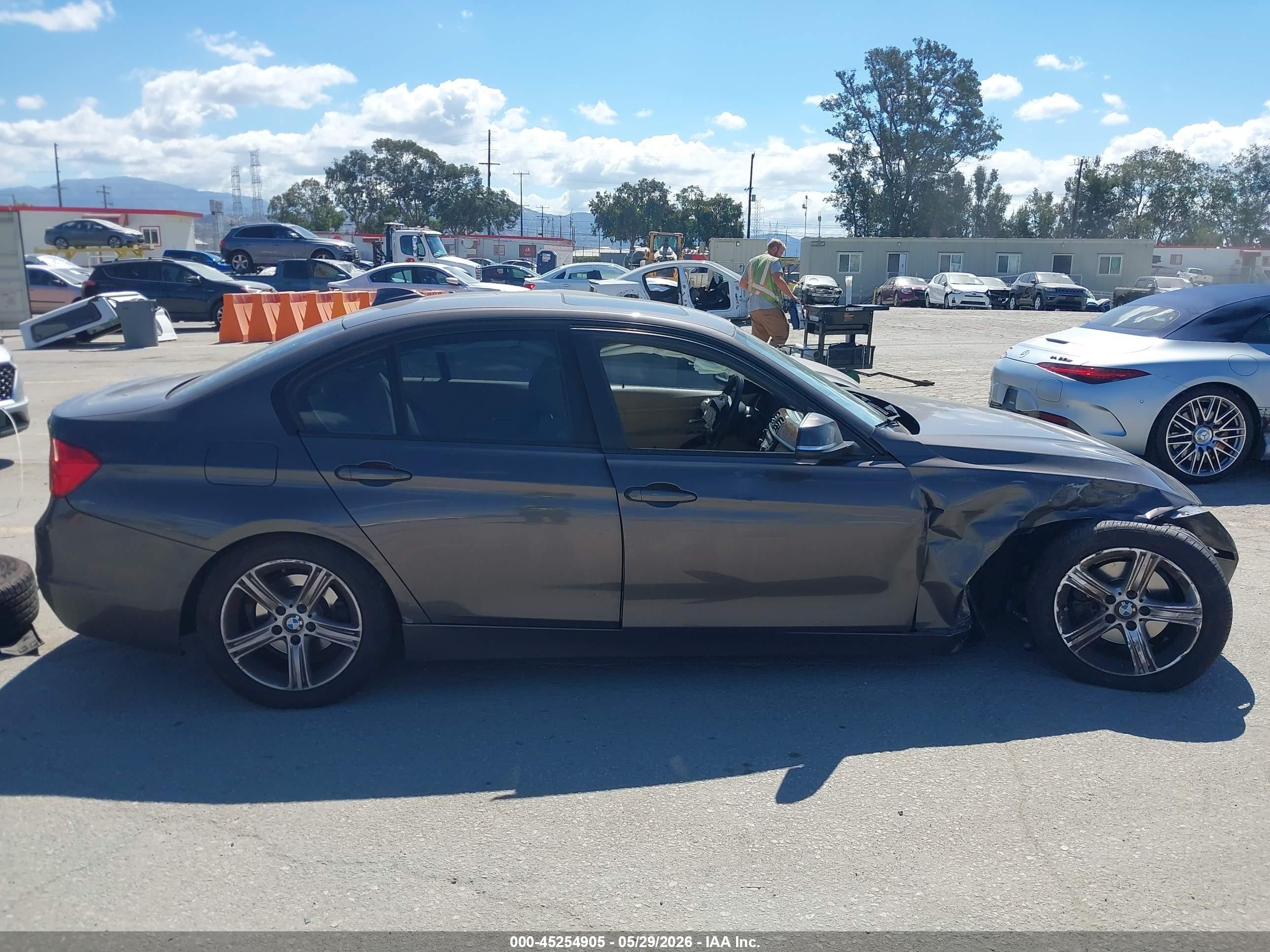 2014 Bmw 328i   Gray vin: WBA3C1C59EK109535