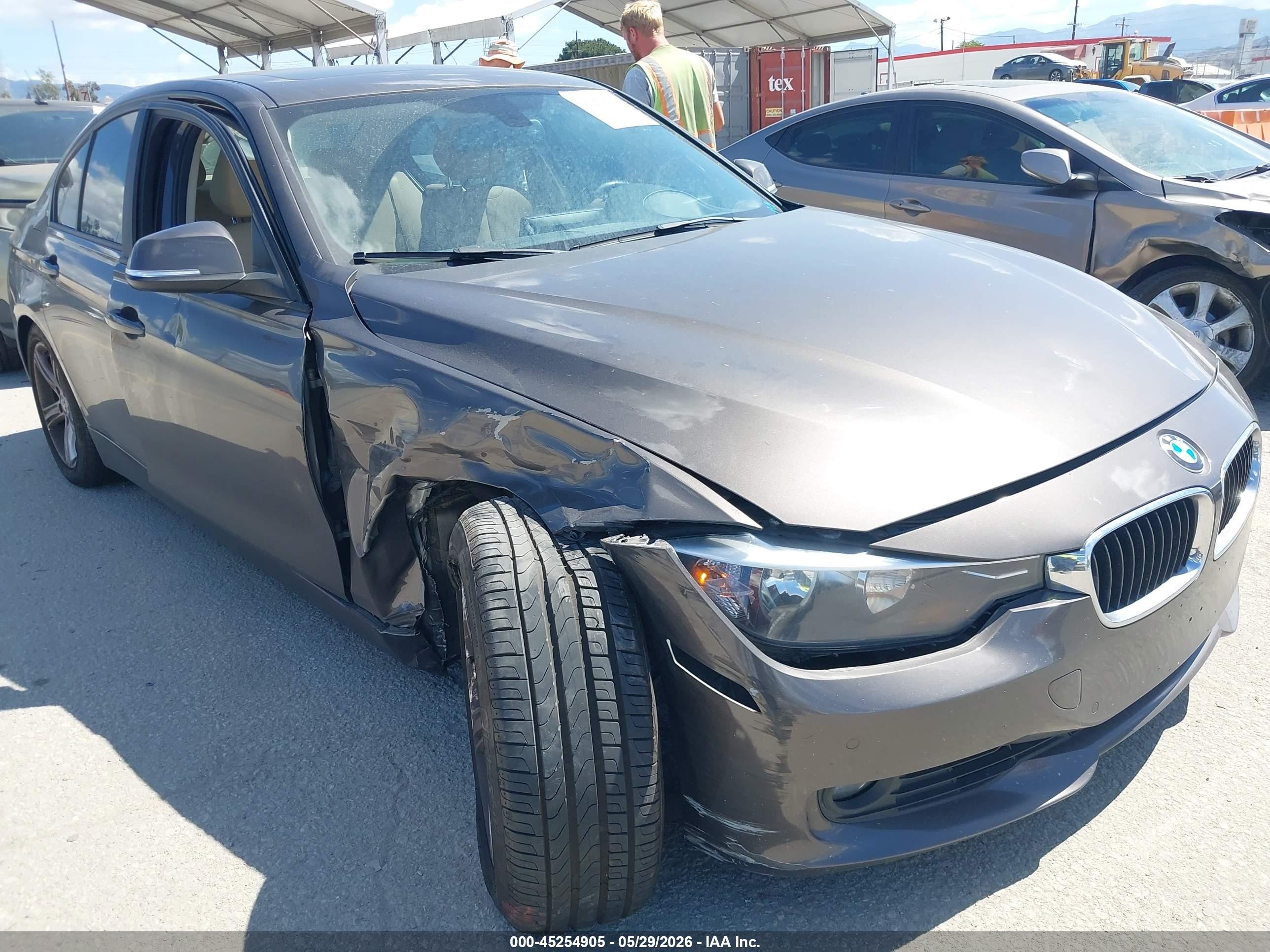 2014 Bmw 328i   Gray vin: WBA3C1C59EK109535