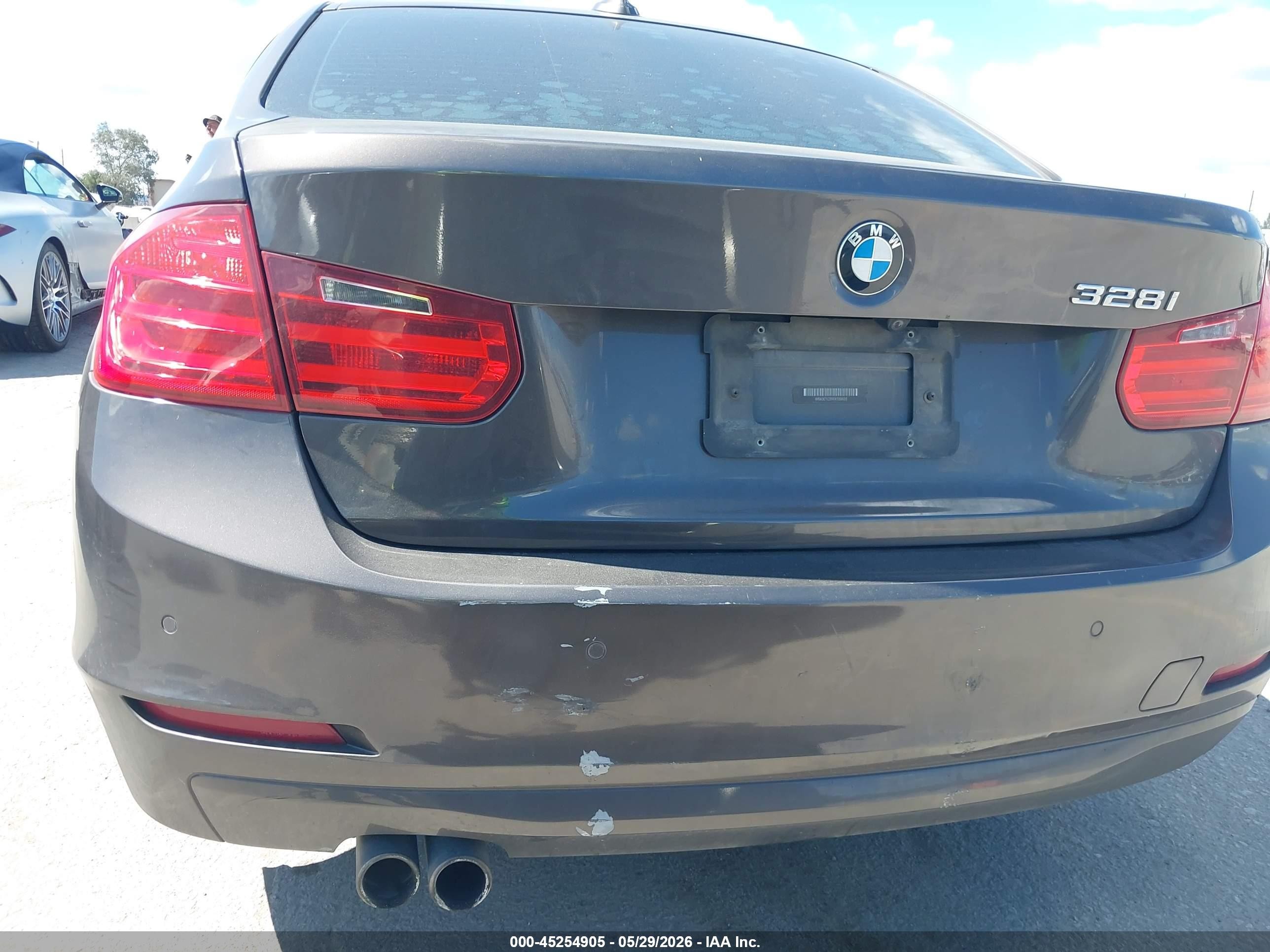 2014 Bmw 328i   Gray vin: WBA3C1C59EK109535