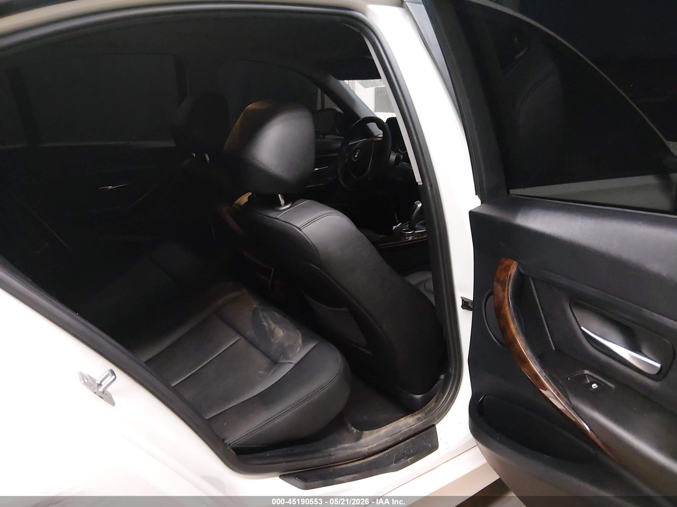 2014 Bmw 328i   White vin: WBA3C1C59EK112676