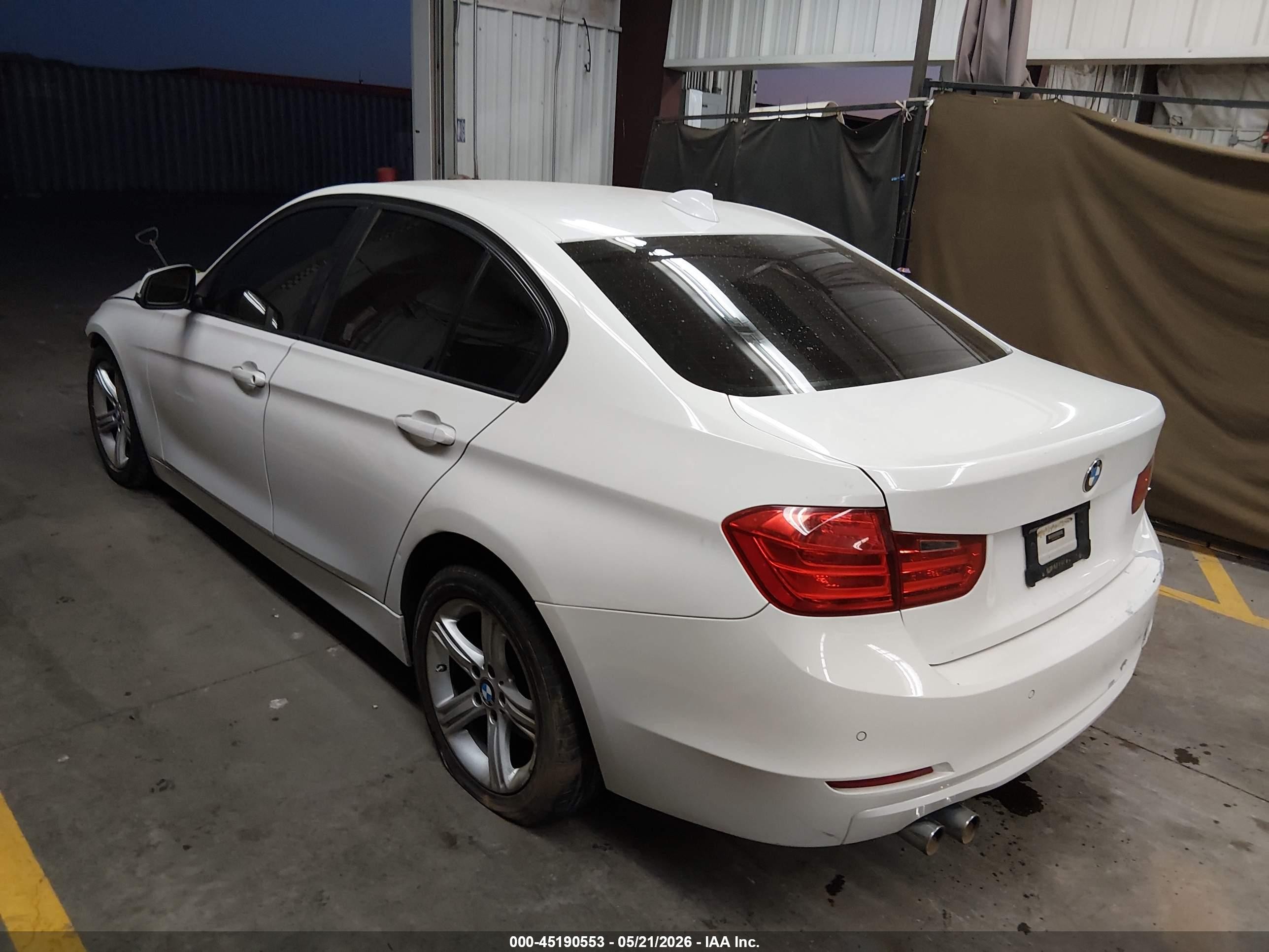 2014 Bmw 328i   White vin: WBA3C1C59EK112676