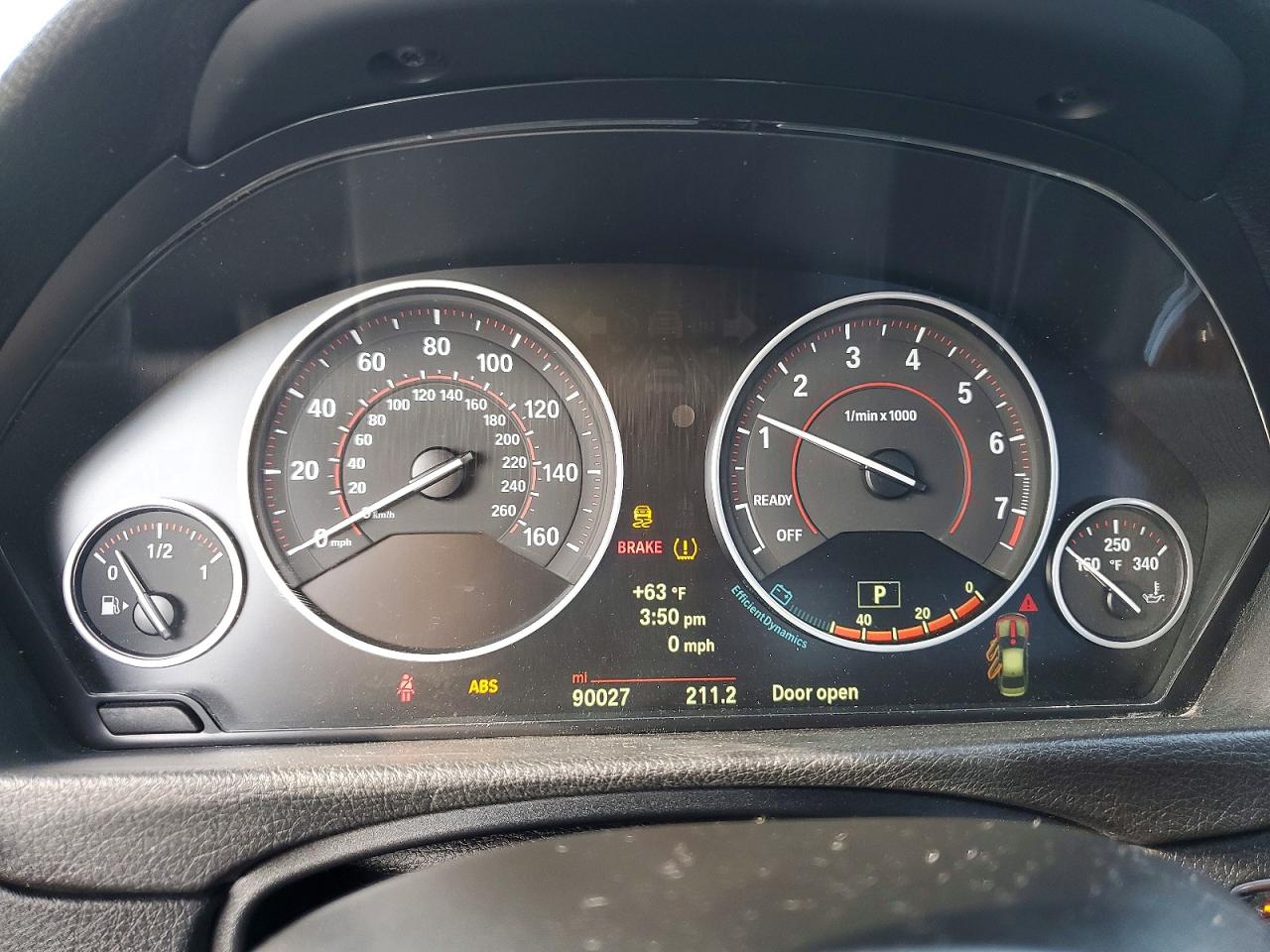 2014 Bmw 328 I Sulev Черный vin: WBA3C1C59EK114072