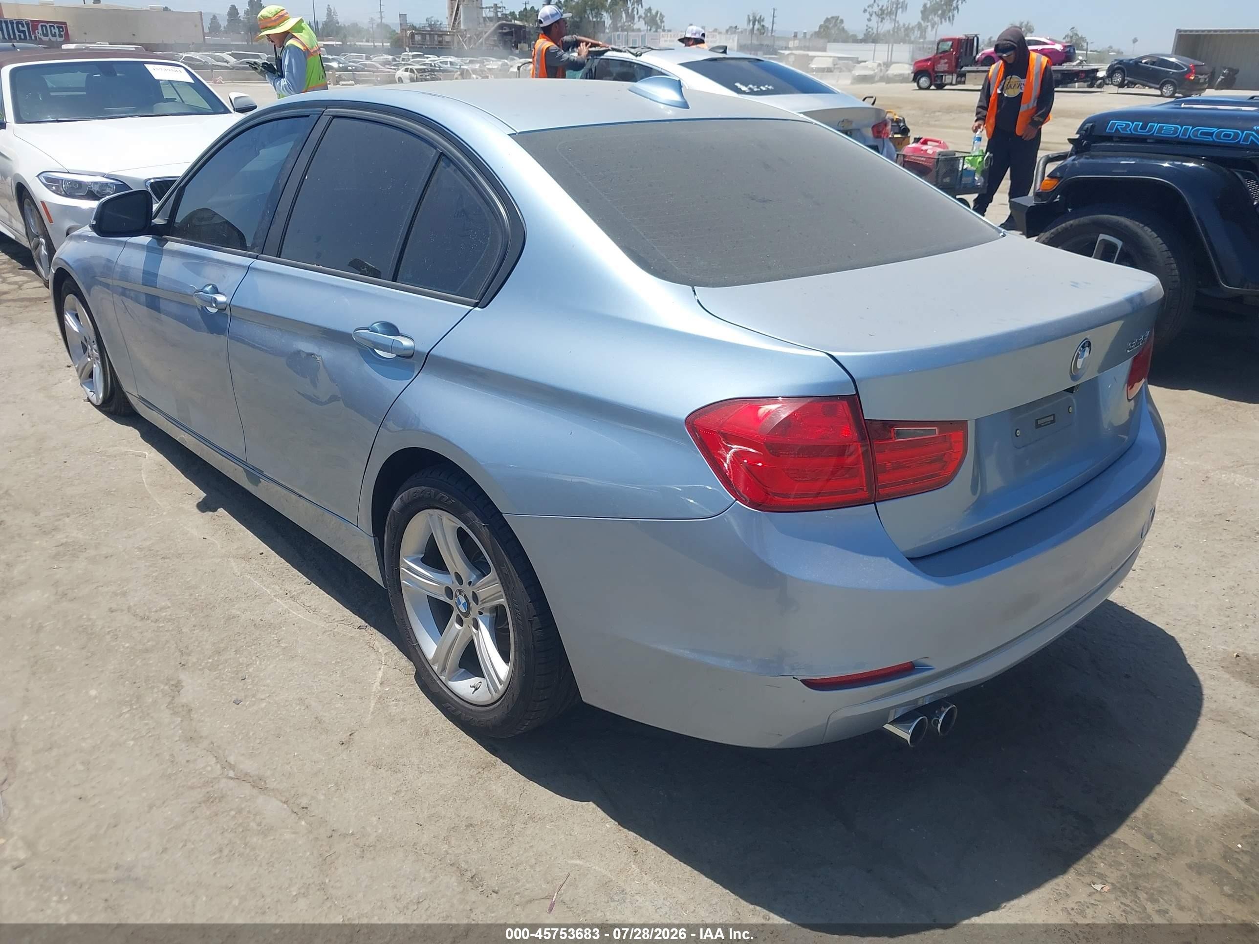 2014 Bmw 328i   Turquoise vin: WBA3C1C59EK114766