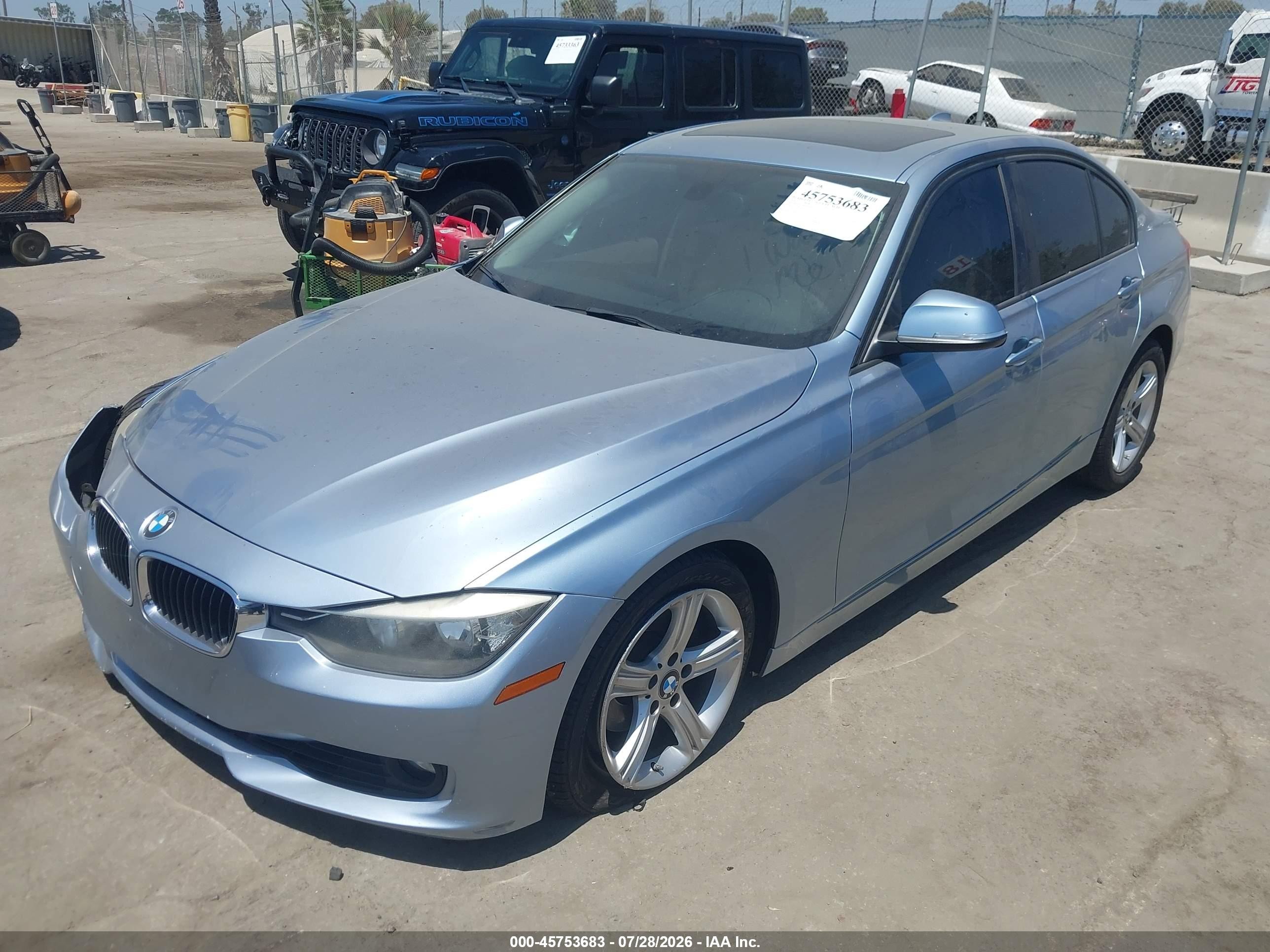 2014 Bmw 328i   Turquoise vin: WBA3C1C59EK114766