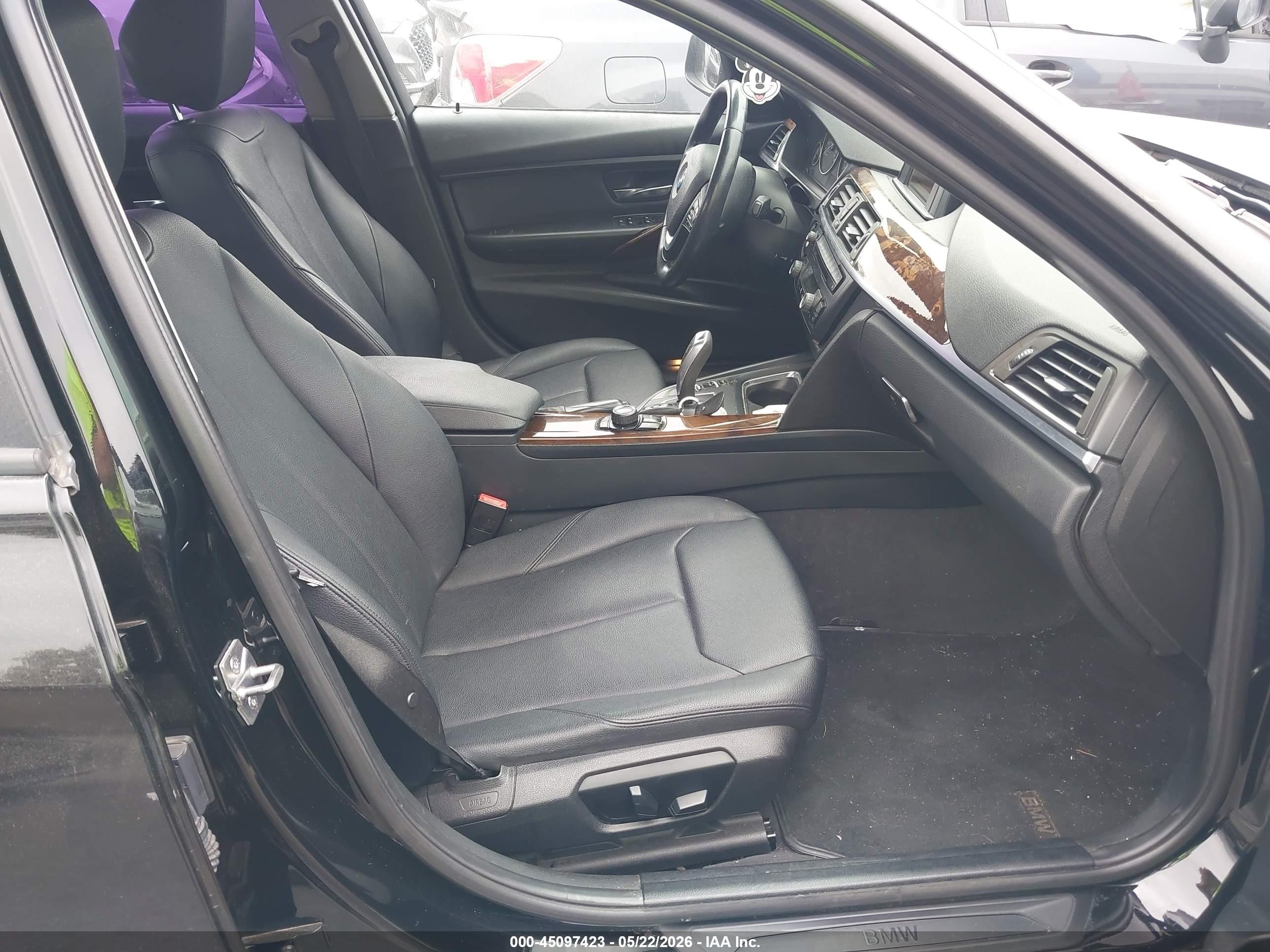 2014 Bmw 328i   Черный vin: WBA3C1C59EK116100