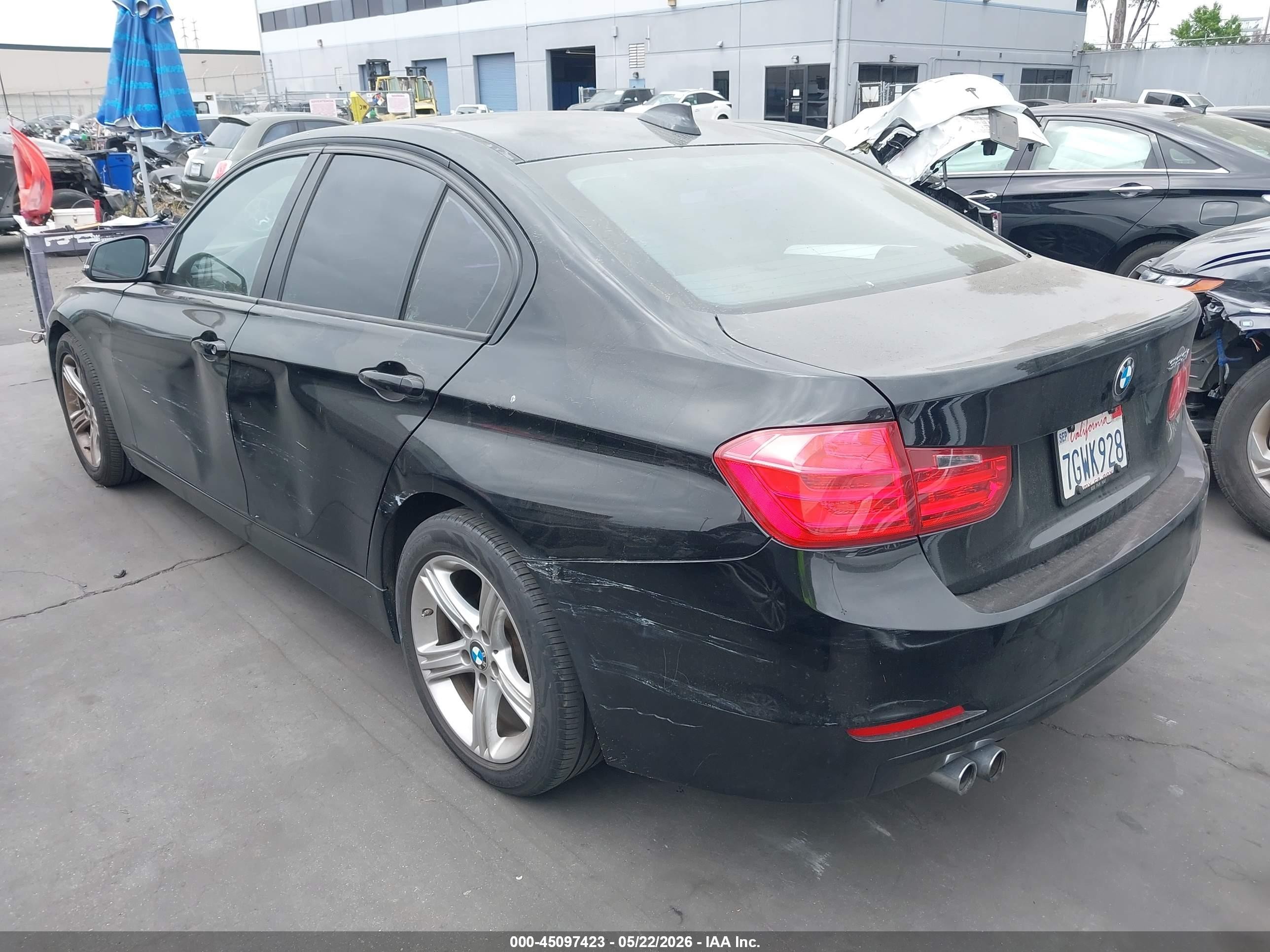 2014 Bmw 328i   Черный vin: WBA3C1C59EK116100