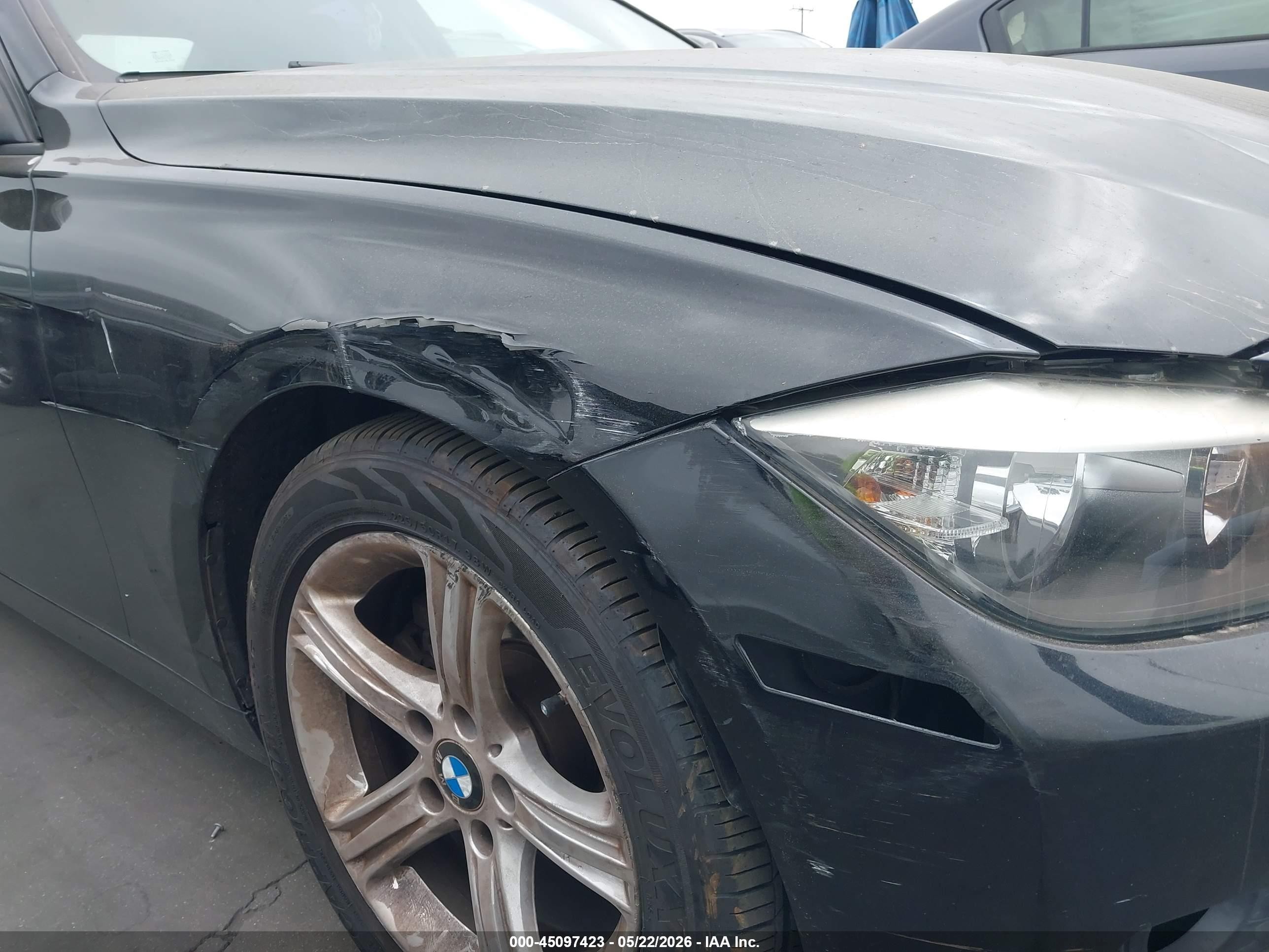 2014 Bmw 328i   Черный vin: WBA3C1C59EK116100