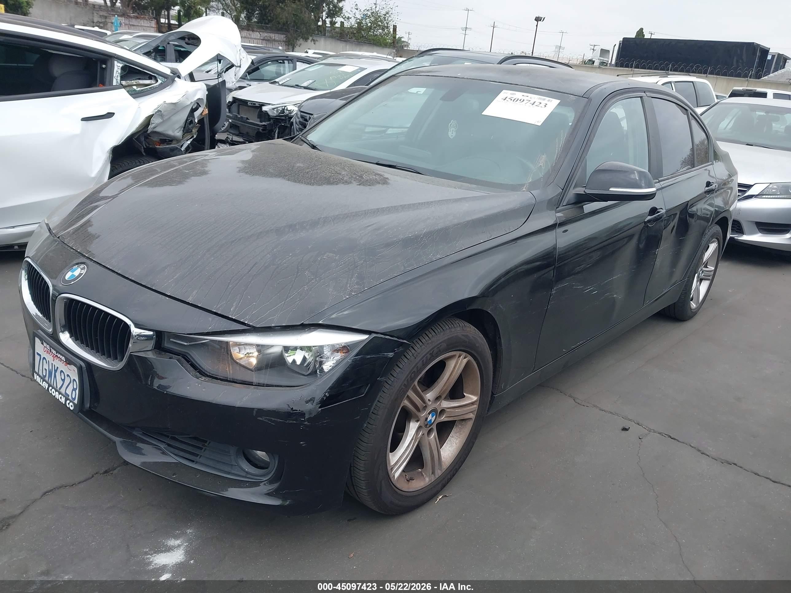 2014 Bmw 328i   Черный vin: WBA3C1C59EK116100