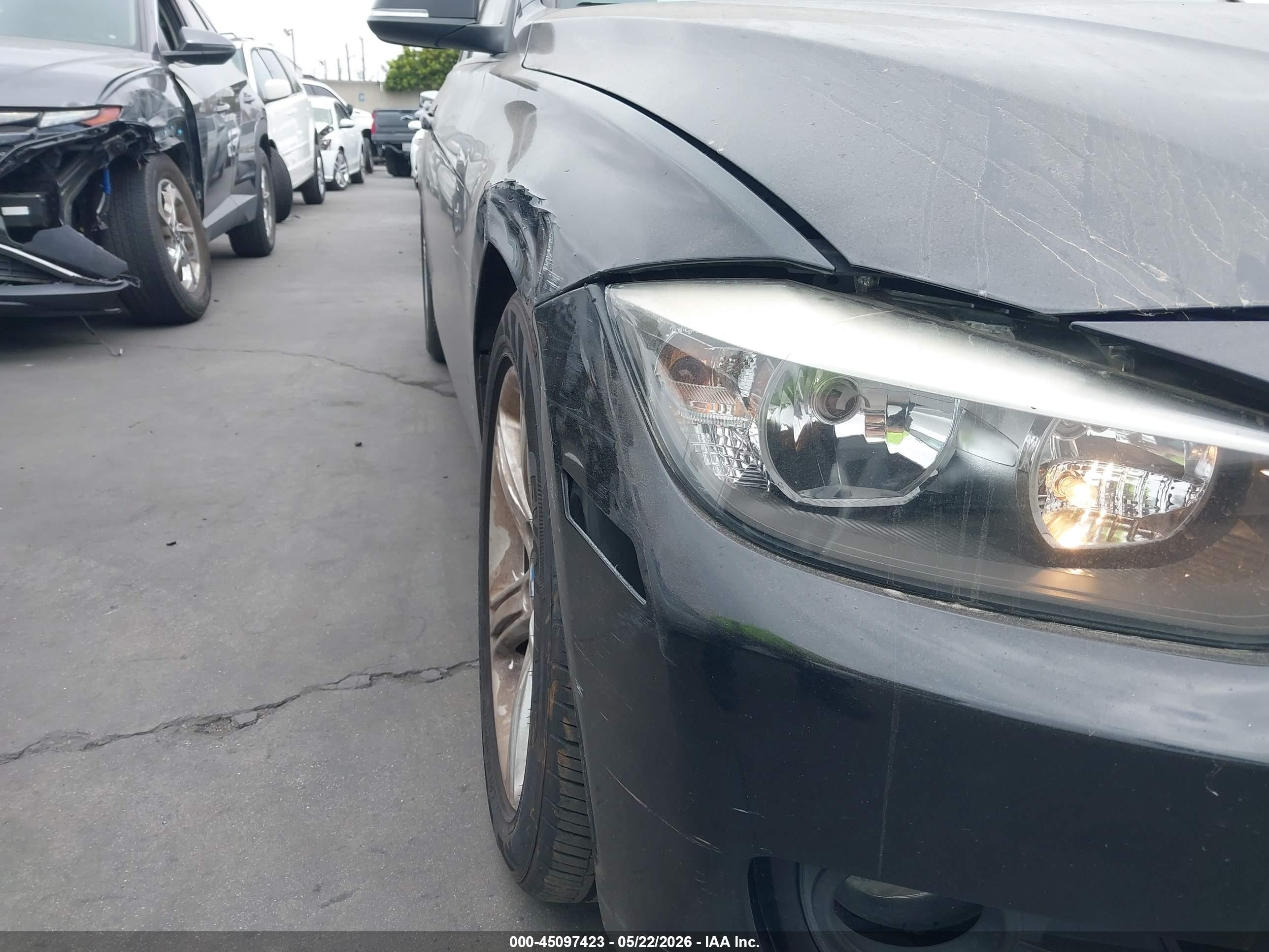 2014 Bmw 328i   Черный vin: WBA3C1C59EK116100