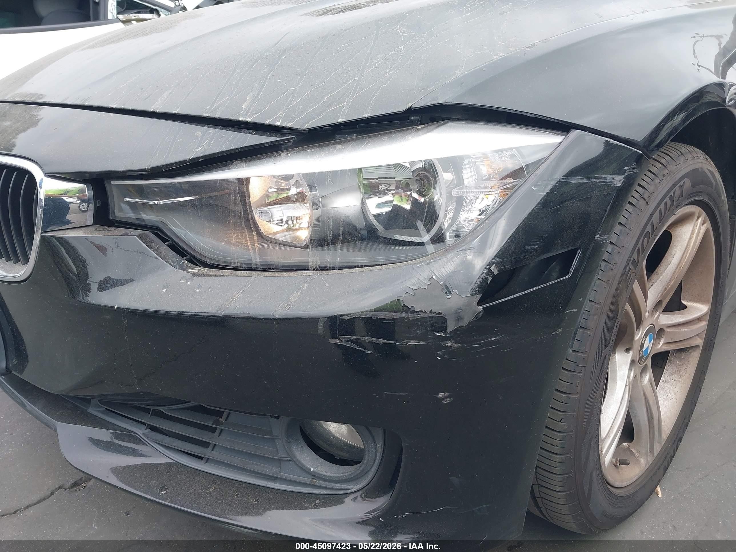 2014 Bmw 328i   Черный vin: WBA3C1C59EK116100