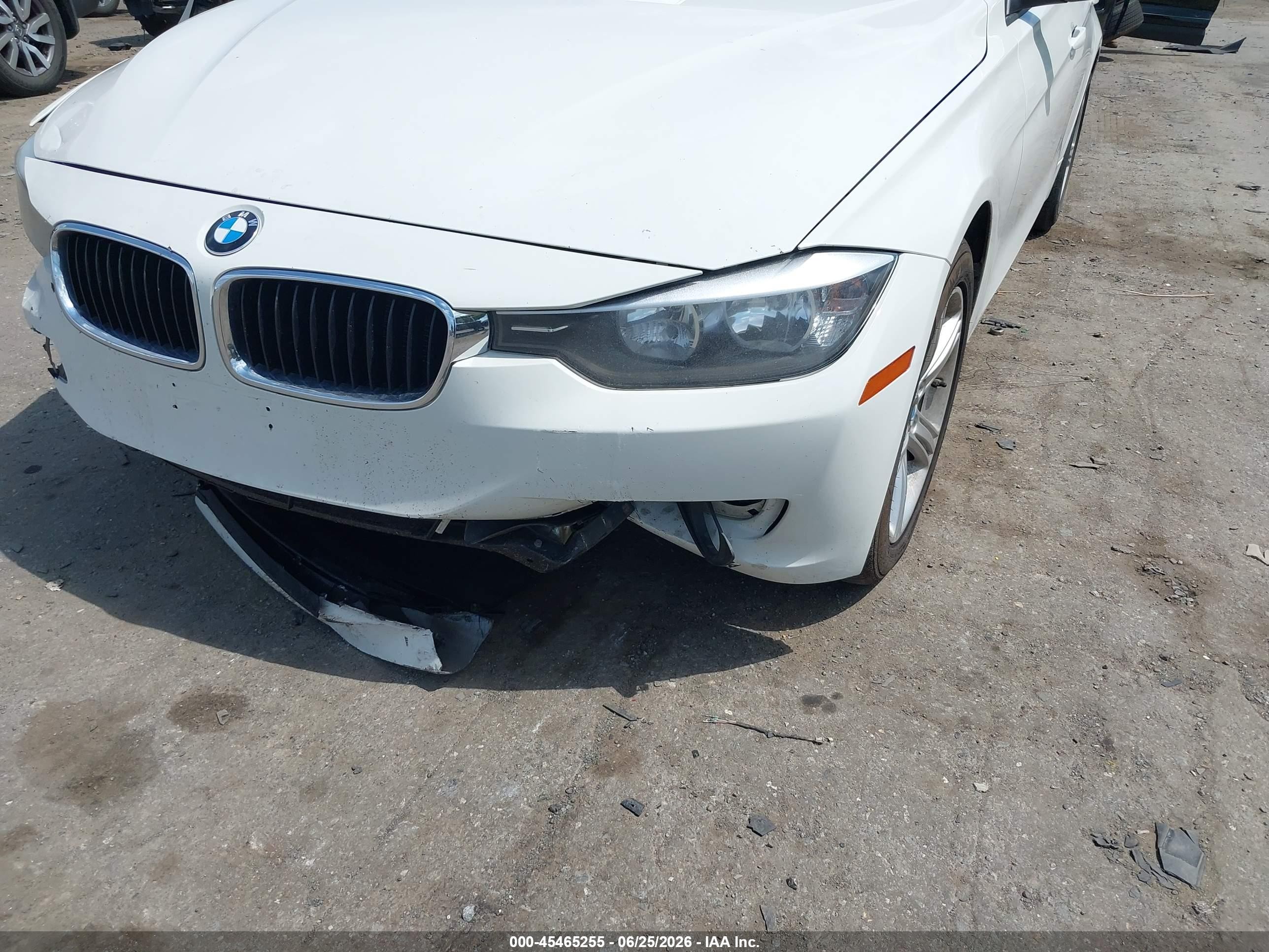 2014 Bmw 328i   White vin: WBA3C1C59EK116212