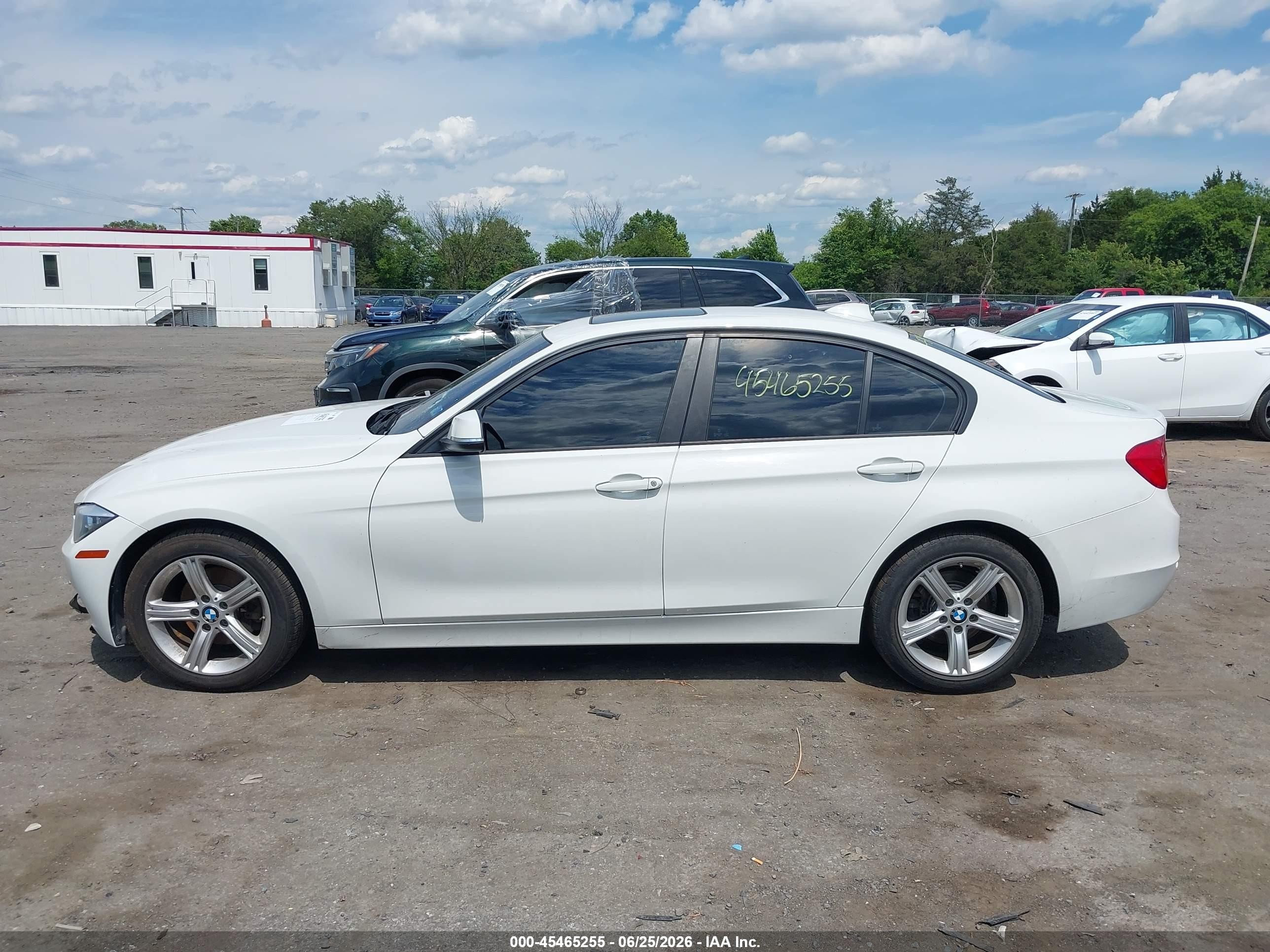 2014 Bmw 328i   White vin: WBA3C1C59EK116212