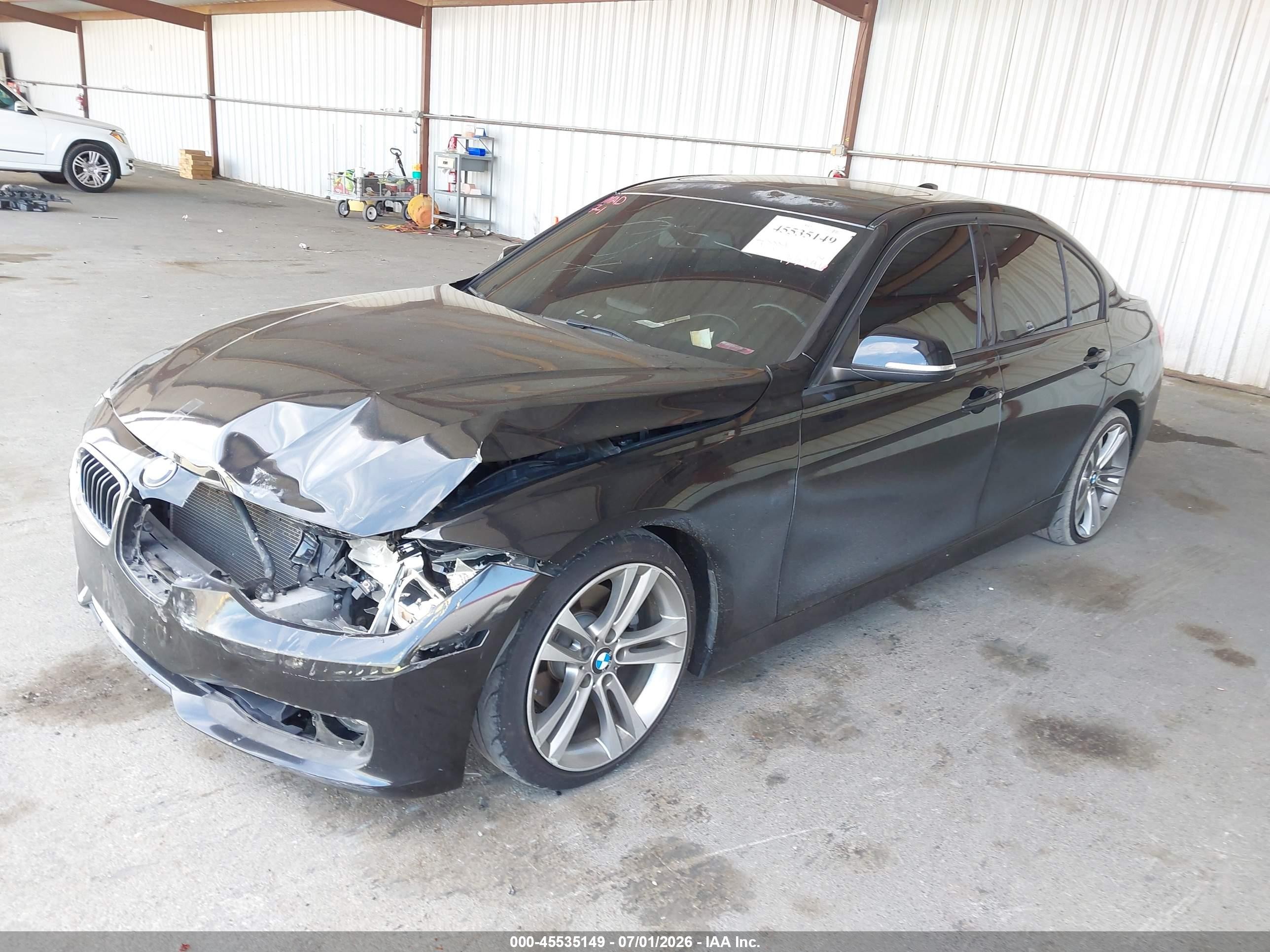 2013 Bmw 328i Black vin: WBA3C1C5XDF443645