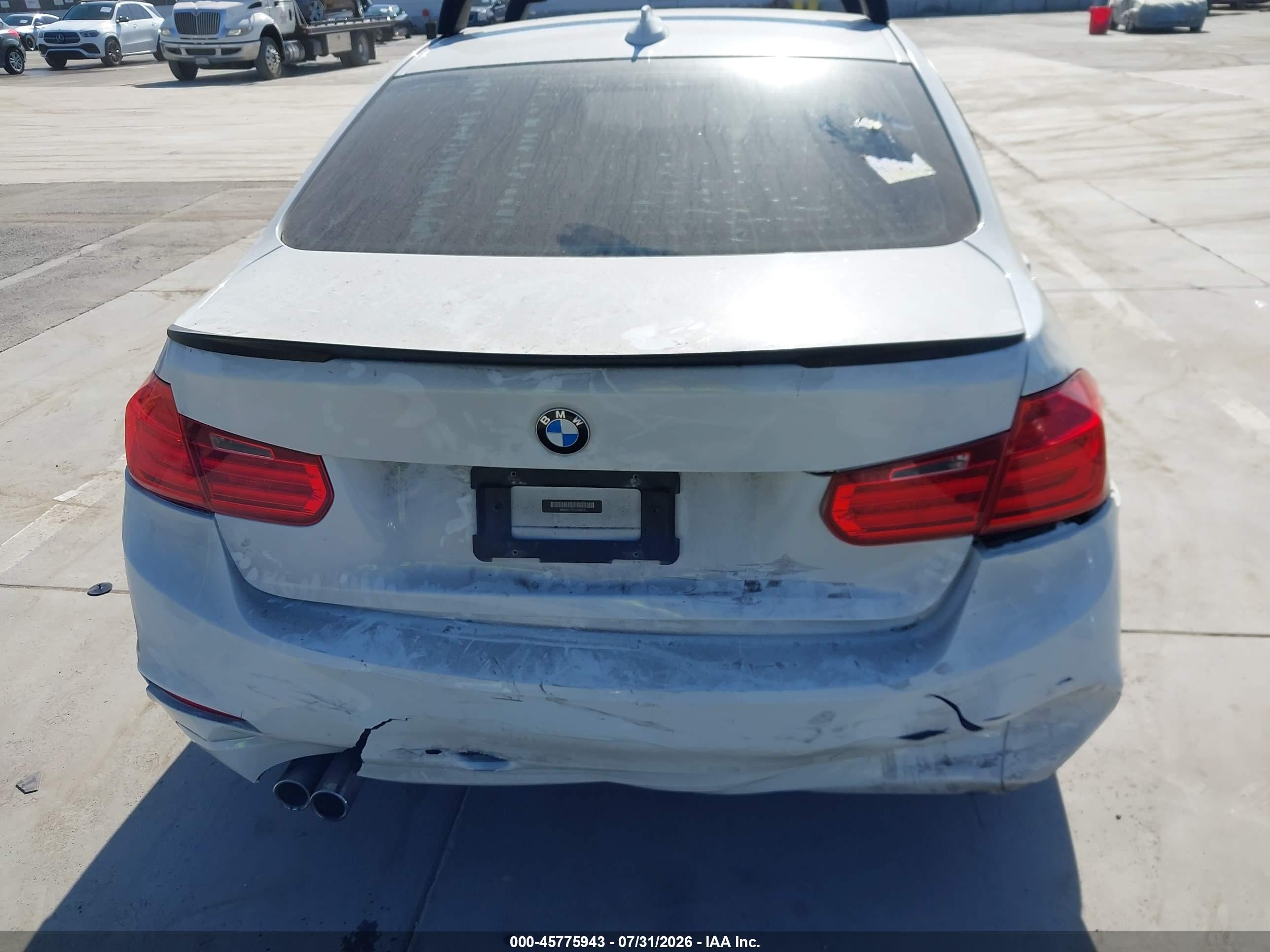 2013 Bmw 328i   White vin: WBA3C1C5XDF444231