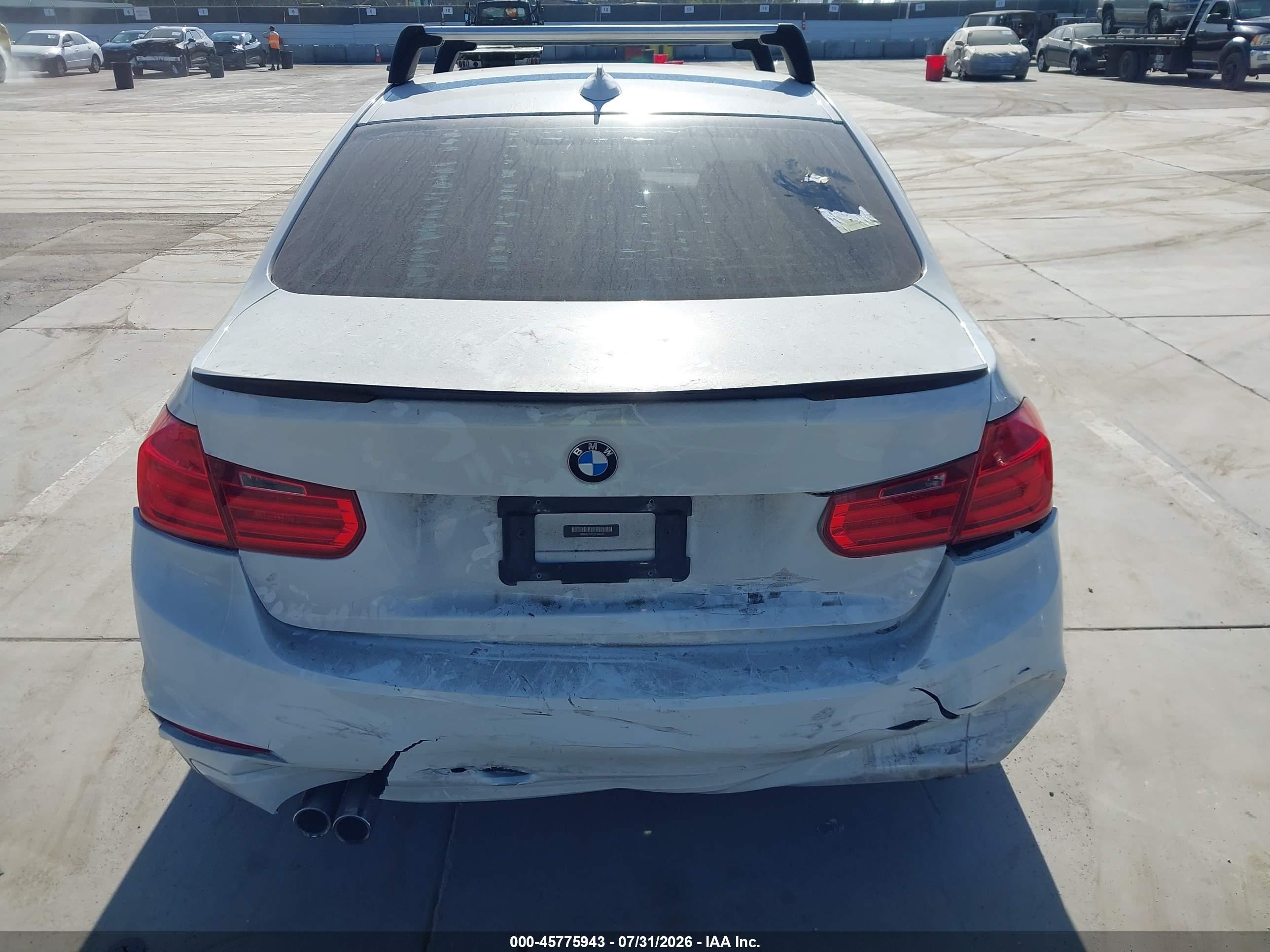 2013 Bmw 328i   White vin: WBA3C1C5XDF444231