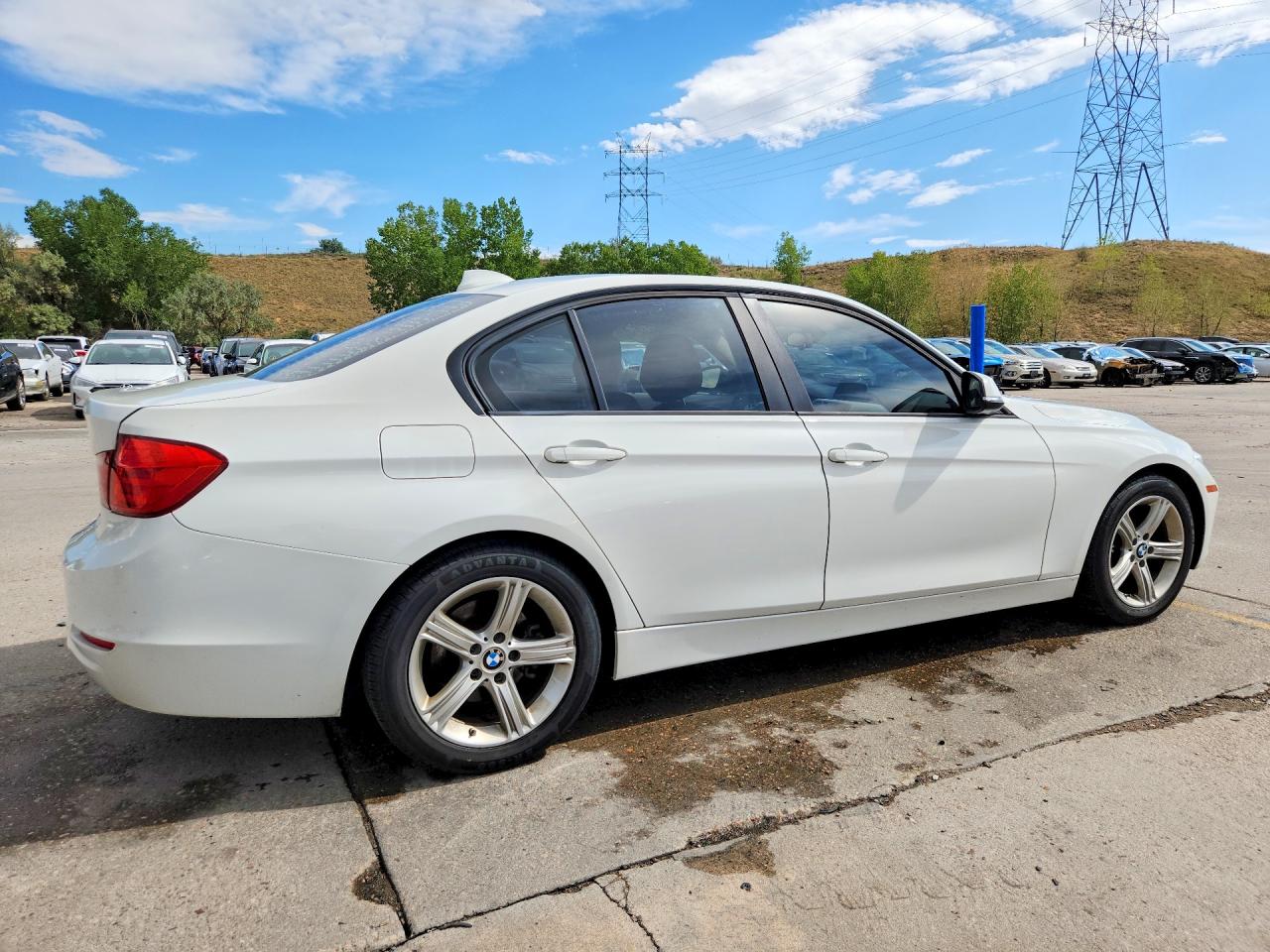 2013 Bmw 328 I Sulev White vin: WBA3C1C5XDF444617
