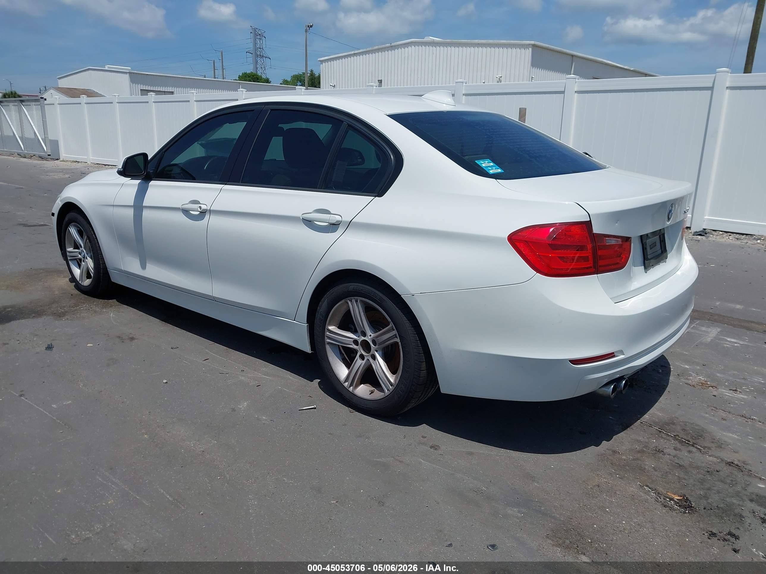 2014 Bmw 328i   White vin: WBA3C1C5XEK105140