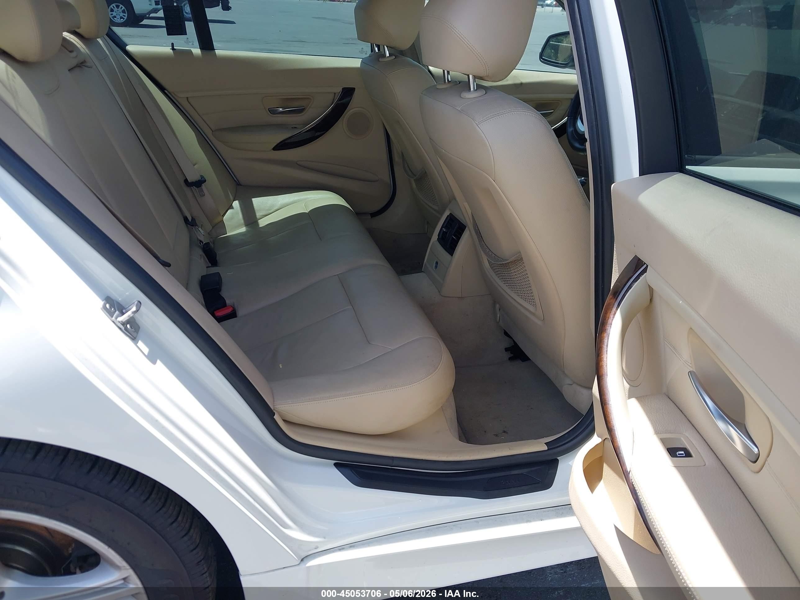 2014 Bmw 328i   White vin: WBA3C1C5XEK105140