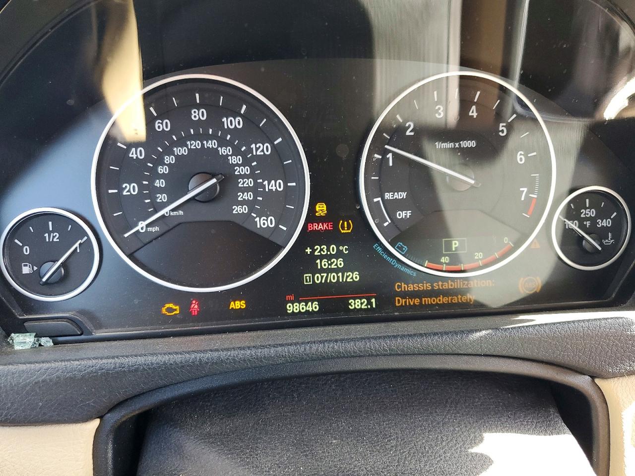 2014 Bmw 328 I Sulev Blue vin: WBA3C1C5XEK109589