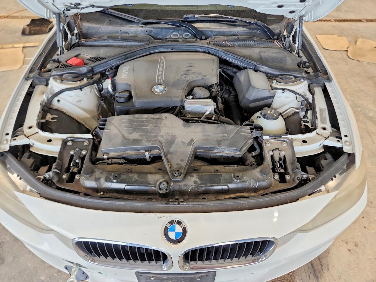 2014 Bmw 328 I Sulev White vin: WBA3C1C5XEK111973