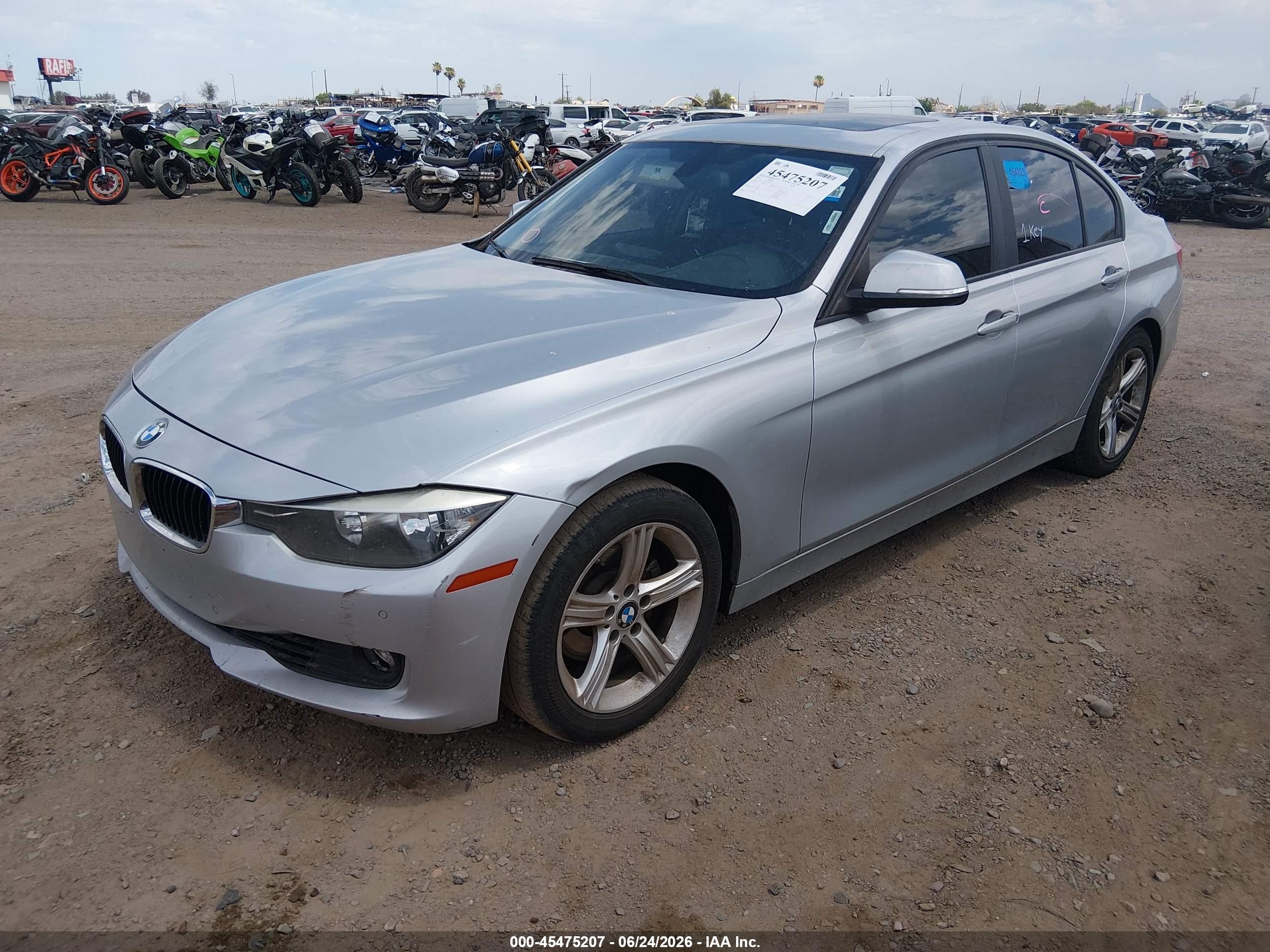 2014 Bmw 328i   Silver vin: WBA3C1C5XEK113514
