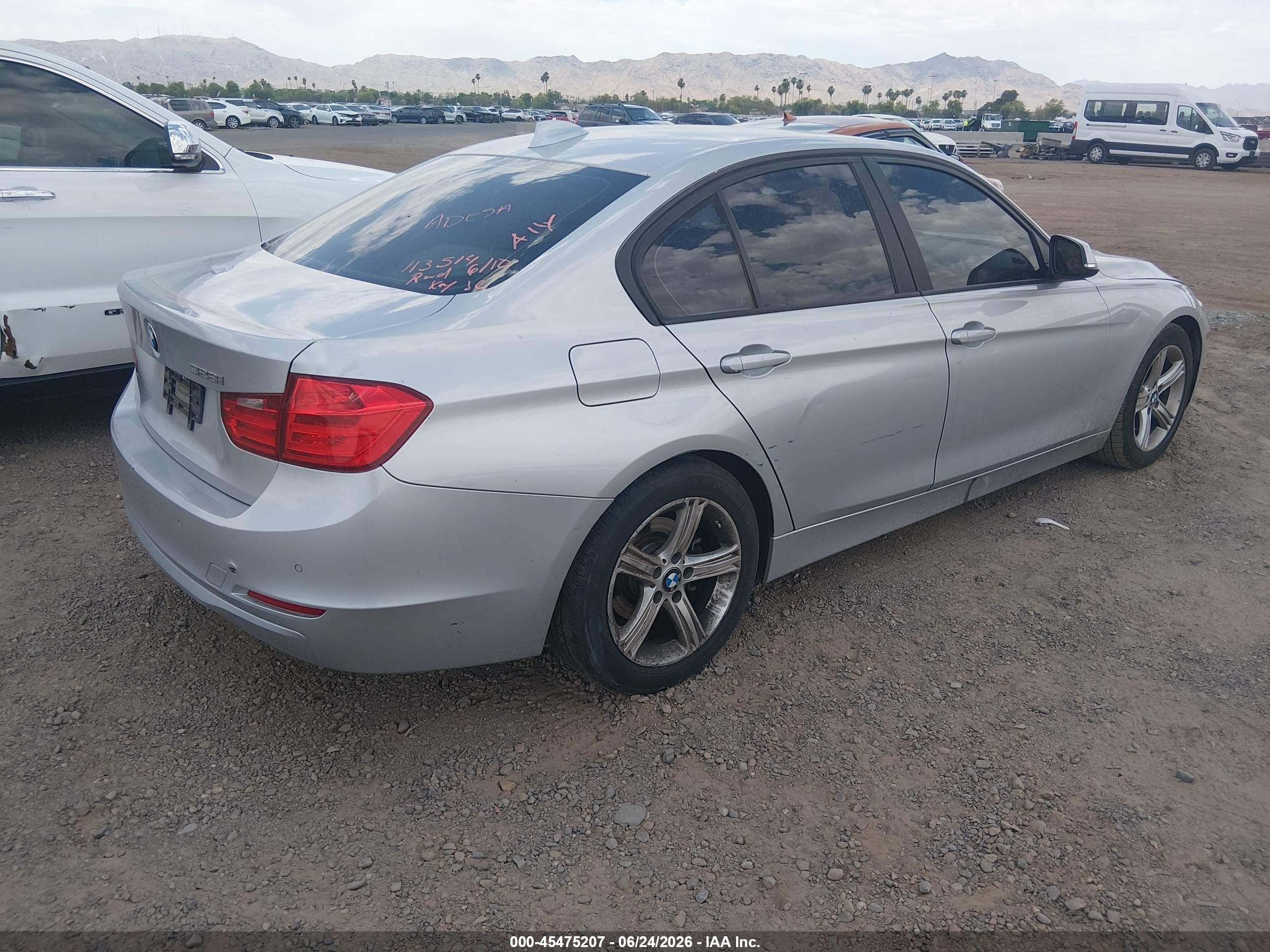 2014 Bmw 328i   Silver vin: WBA3C1C5XEK113514
