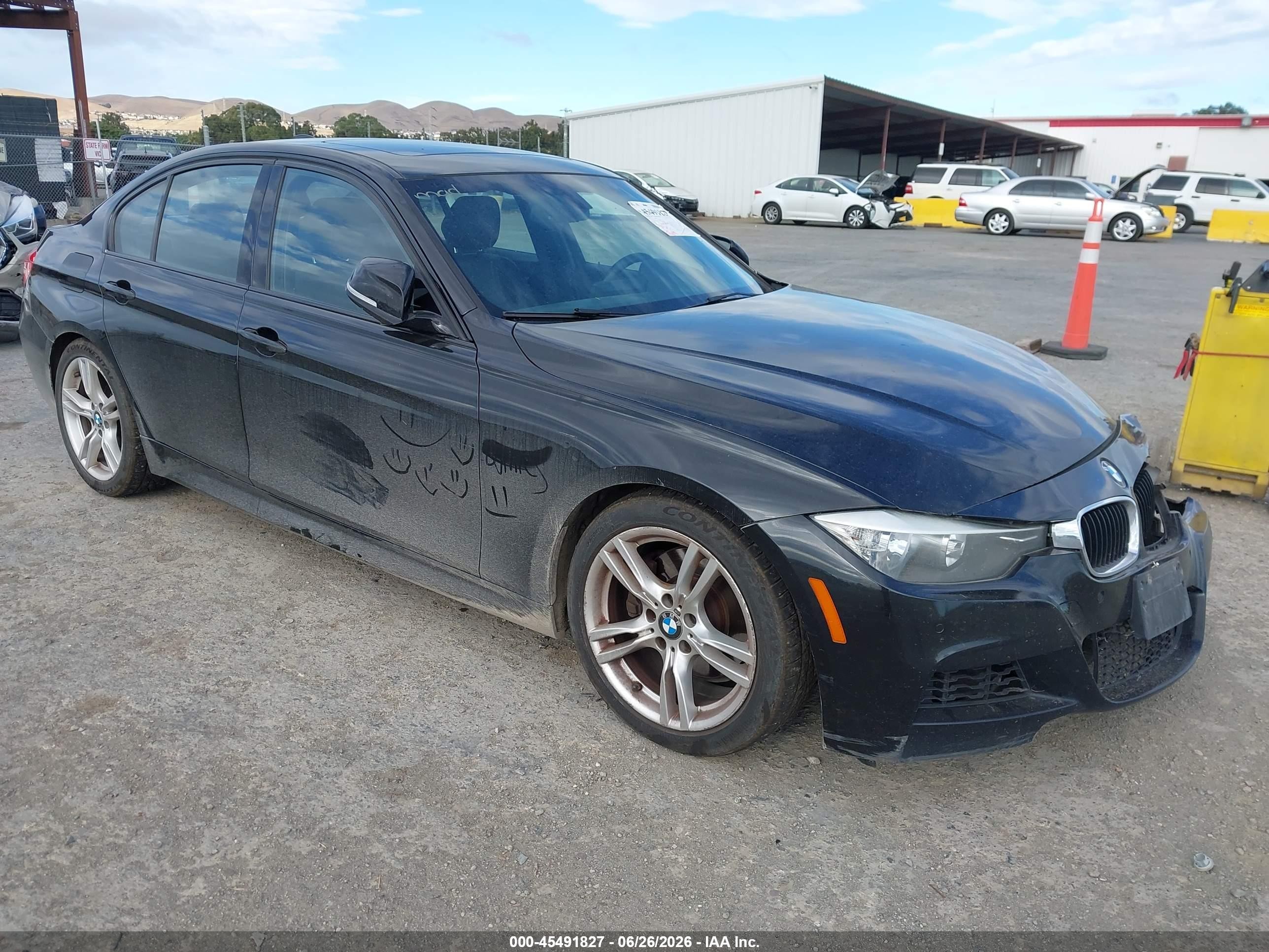 2014 Bmw 328i Black vin: WBA3C1C5XEK115893