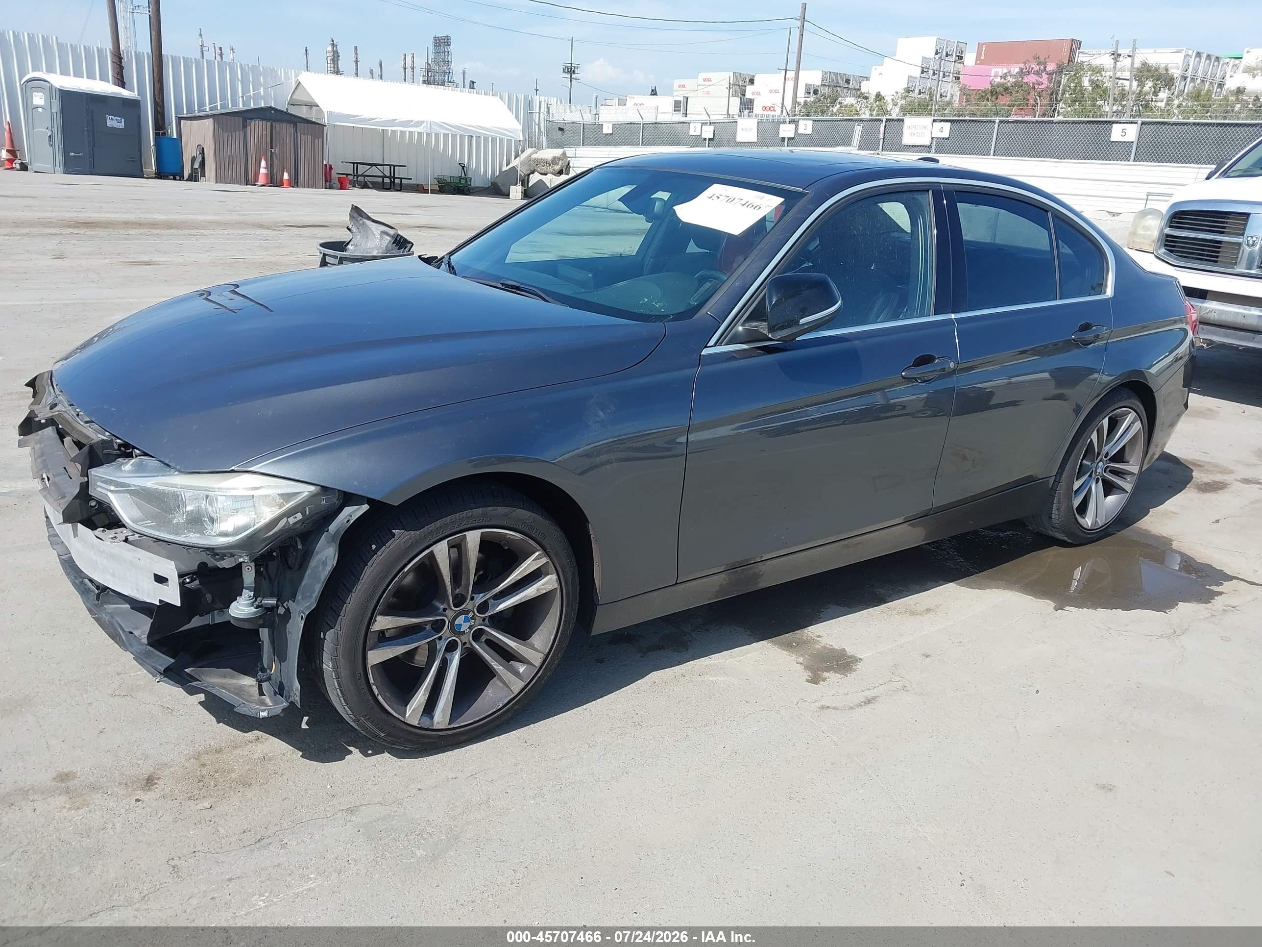 2015 Bmw 328i   Gray vin: WBA3C1C5XFP851057