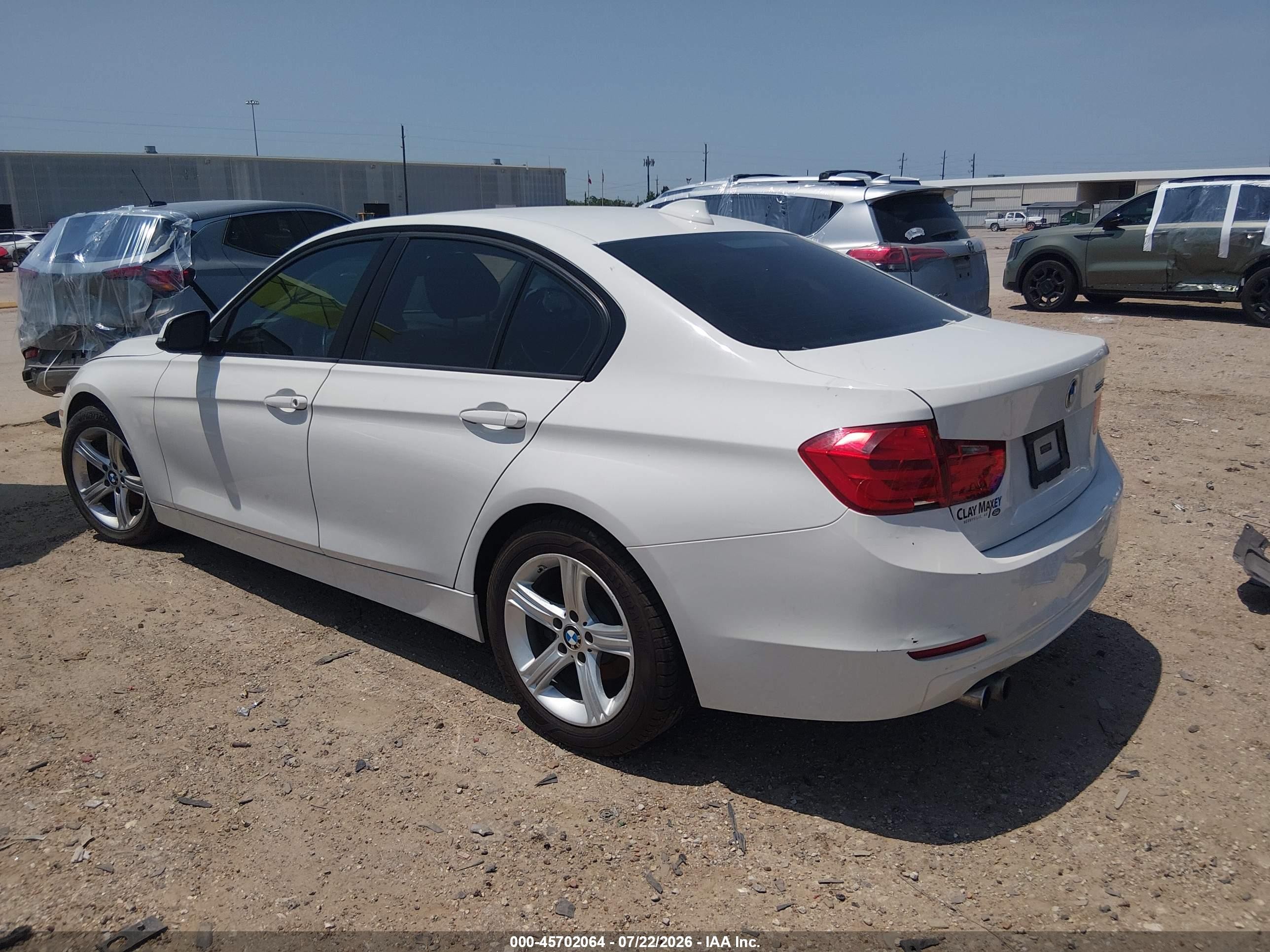 2015 Bmw 328i Белый vin: WBA3C1C5XFP852984