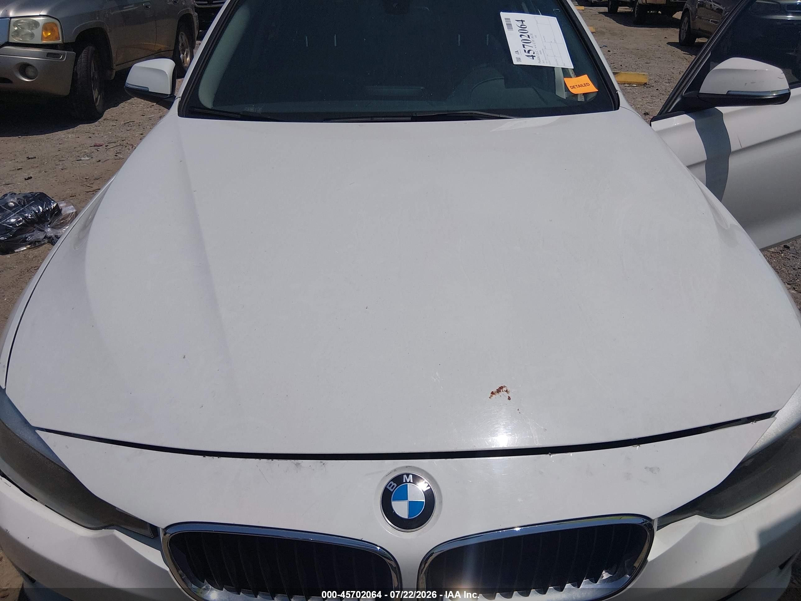 2015 Bmw 328i Белый vin: WBA3C1C5XFP852984
