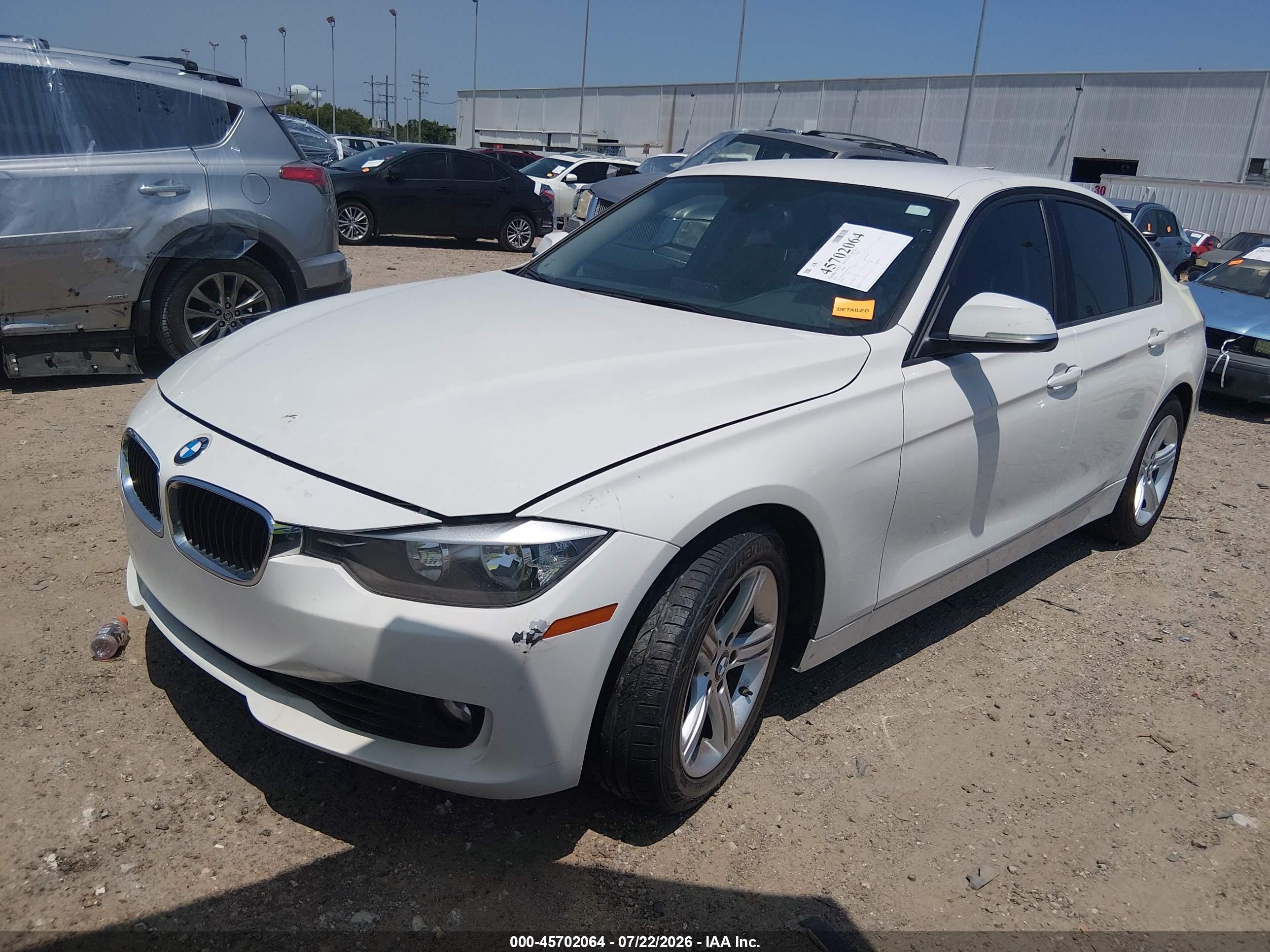 2015 Bmw 328i Белый vin: WBA3C1C5XFP852984