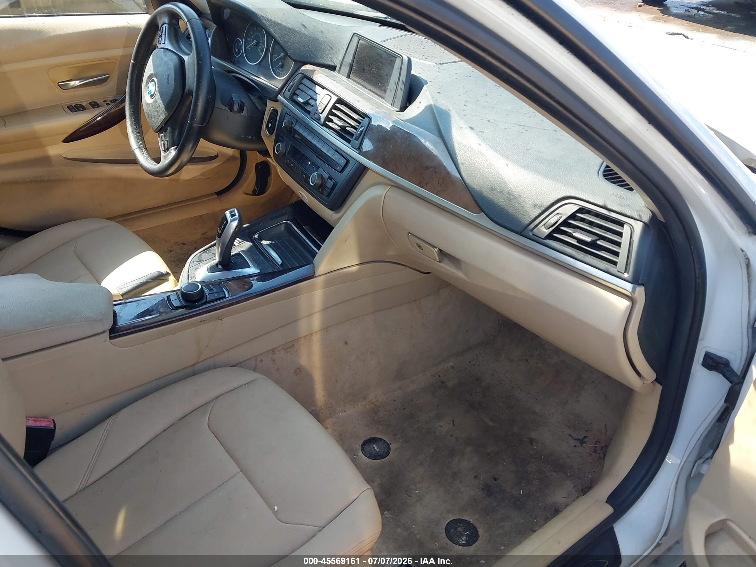2013 Bmw 328i White vin: WBA3C1G51DNR49395