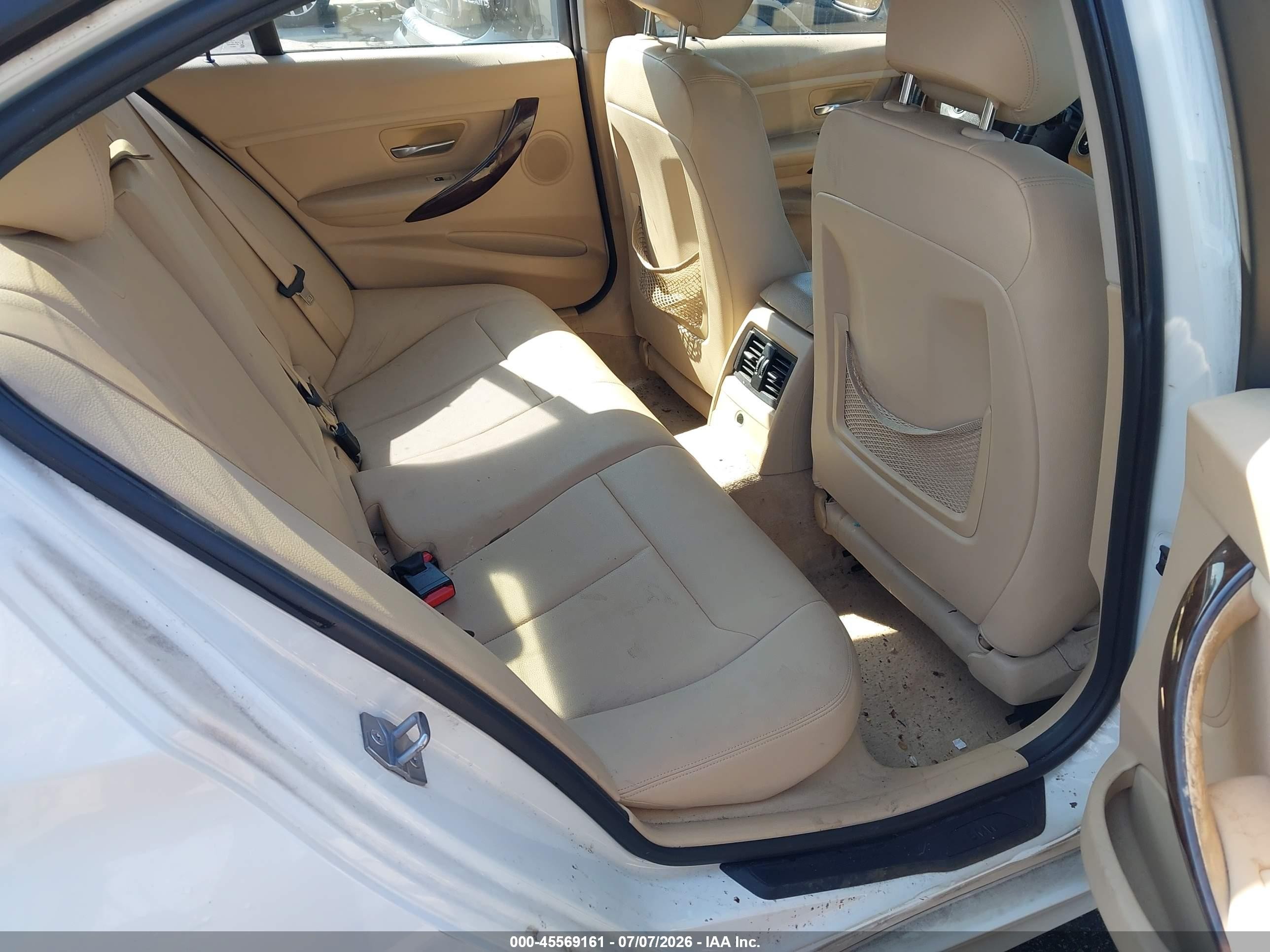 2013 Bmw 328i White vin: WBA3C1G51DNR49395