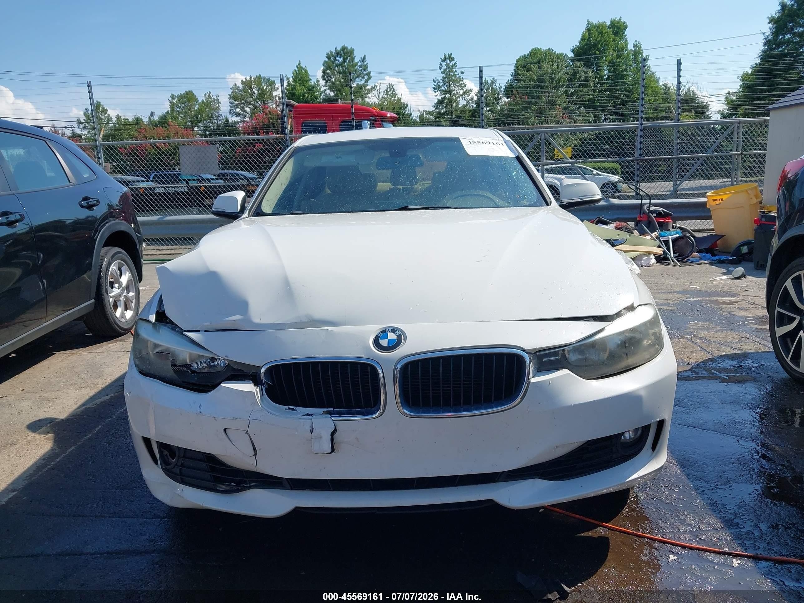 2013 Bmw 328i White vin: WBA3C1G51DNR49395