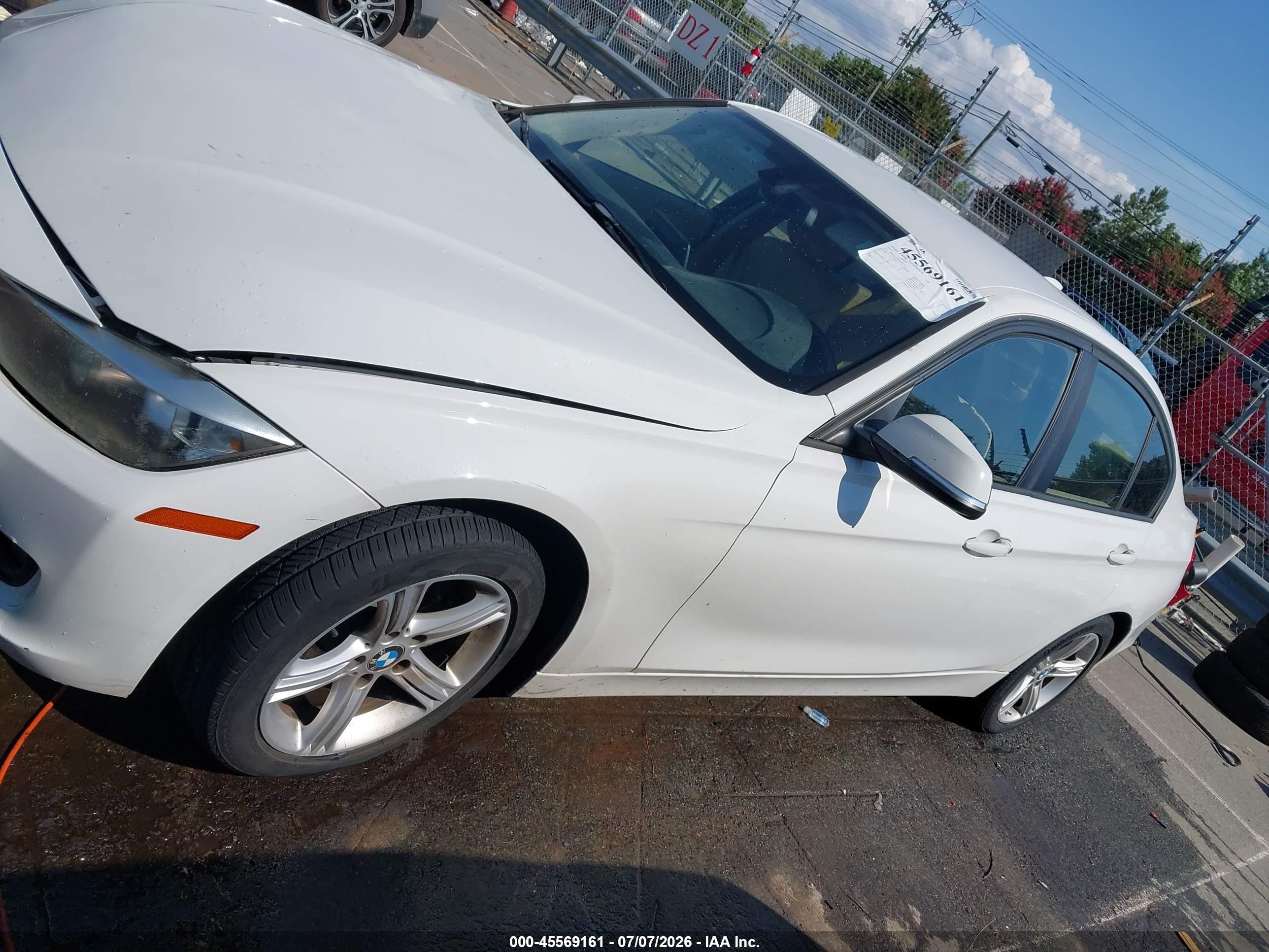 2013 Bmw 328i White vin: WBA3C1G51DNR49395